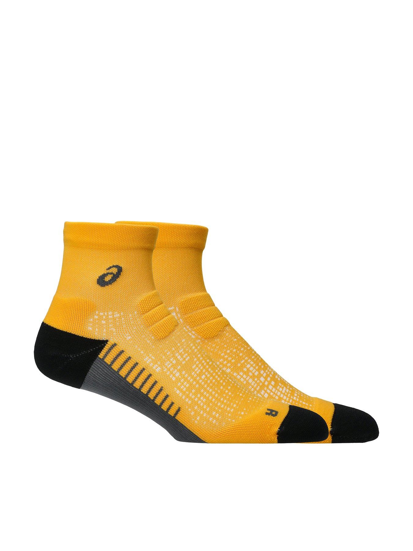 asics-unisex-running-quarter-socks-orange