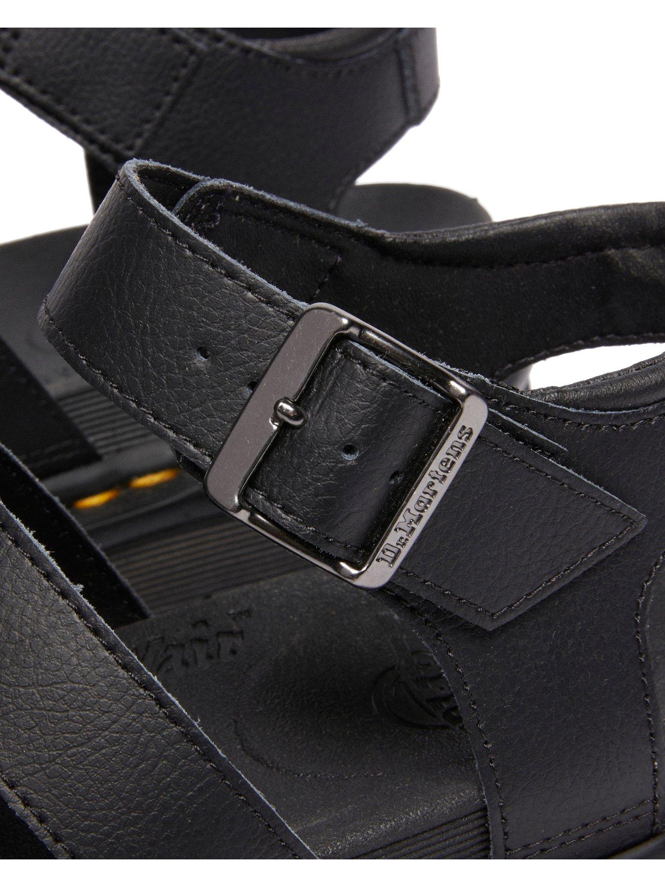 Image 6 of 7 of Dr Martens Blaire Athena Leather Sandals - Black