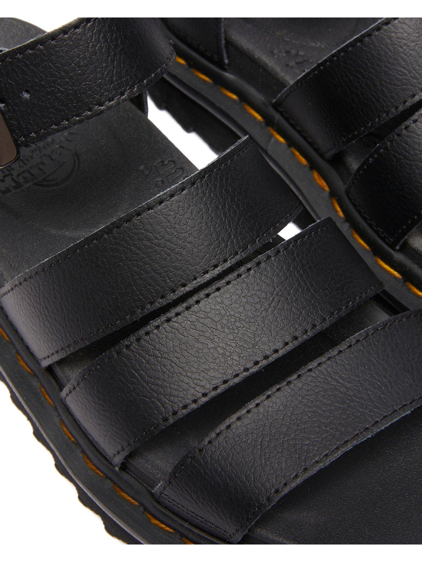 Image 7 of 7 of Dr Martens Blaire Athena Leather Sandals - Black