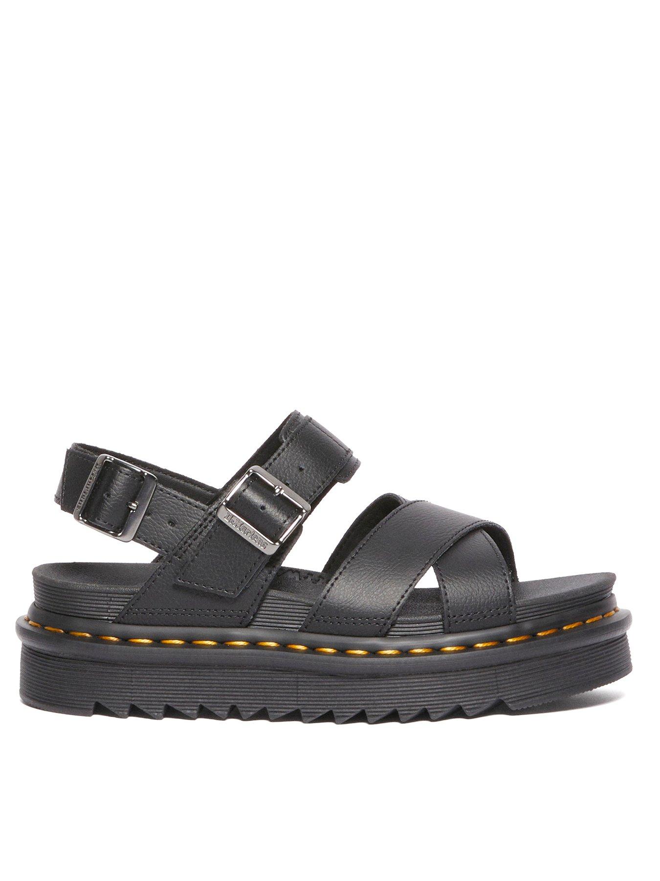 Dr Martens Voss II Athena Leather Sandals - Black