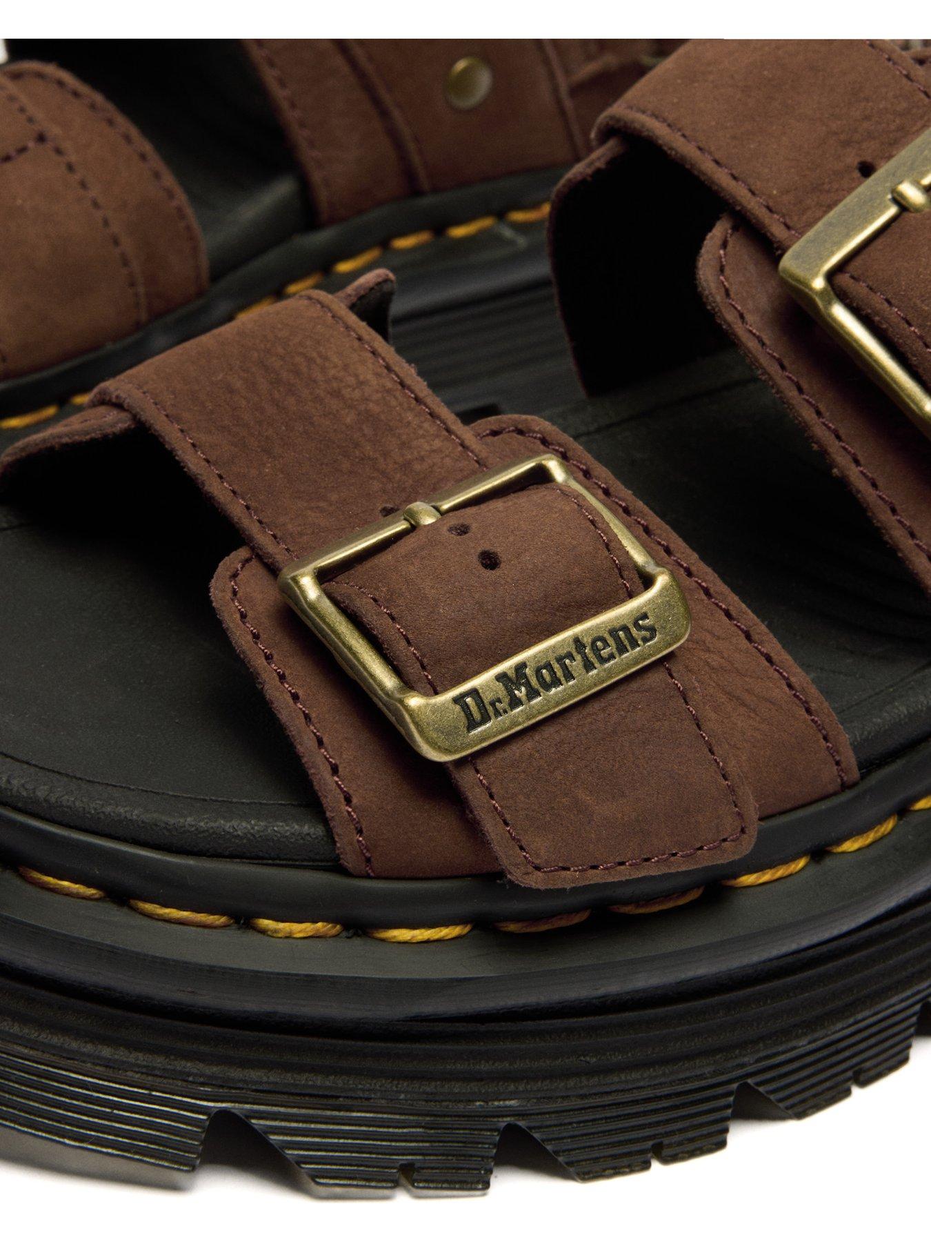 Image 6 of 7 of Dr Martens Zebzag Platform Sandals - Sepia Brown Tumbled Nubuck