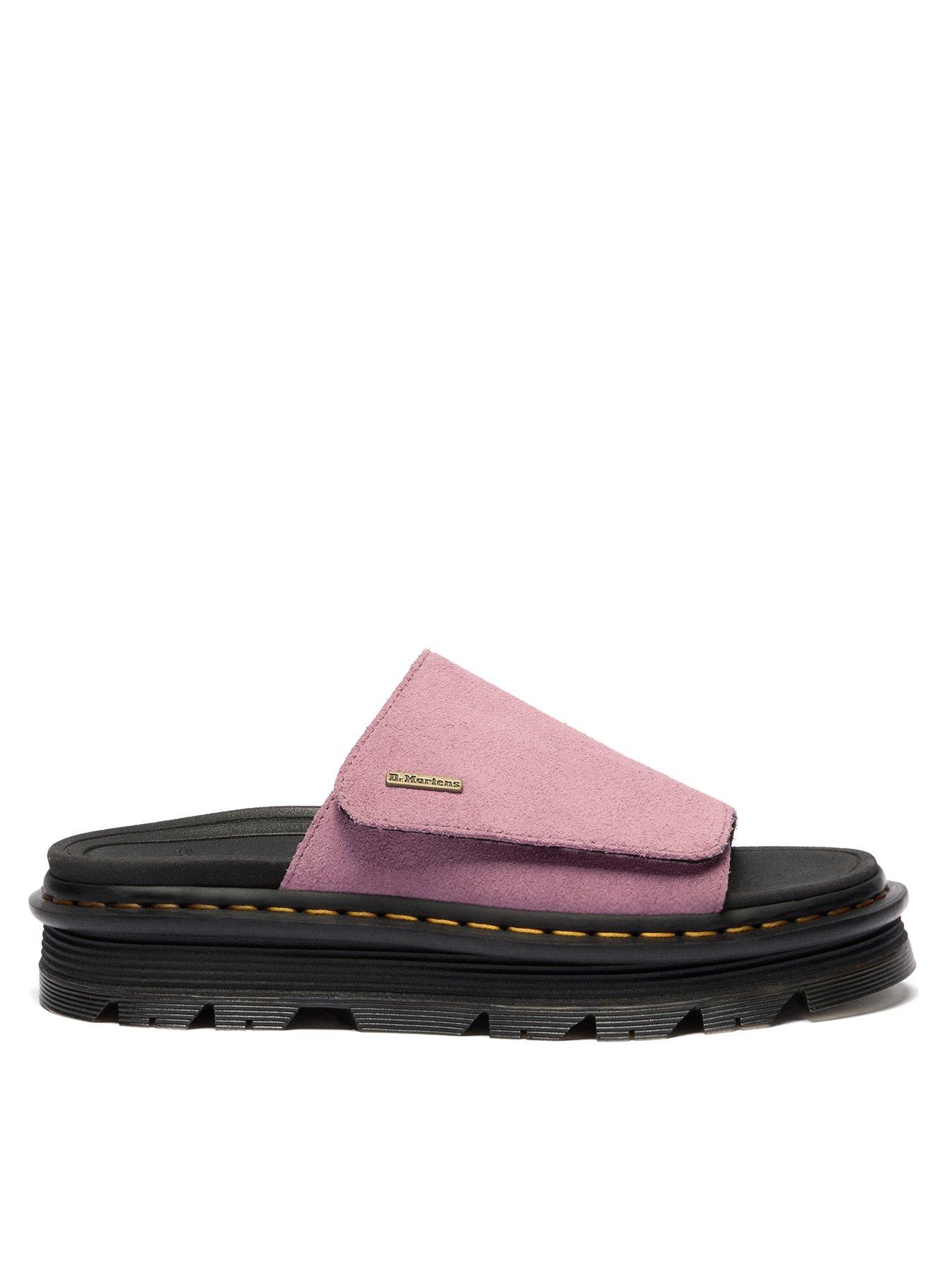 Dr Martens Zebzag Slide Sliders, Pink, Size 4, Women