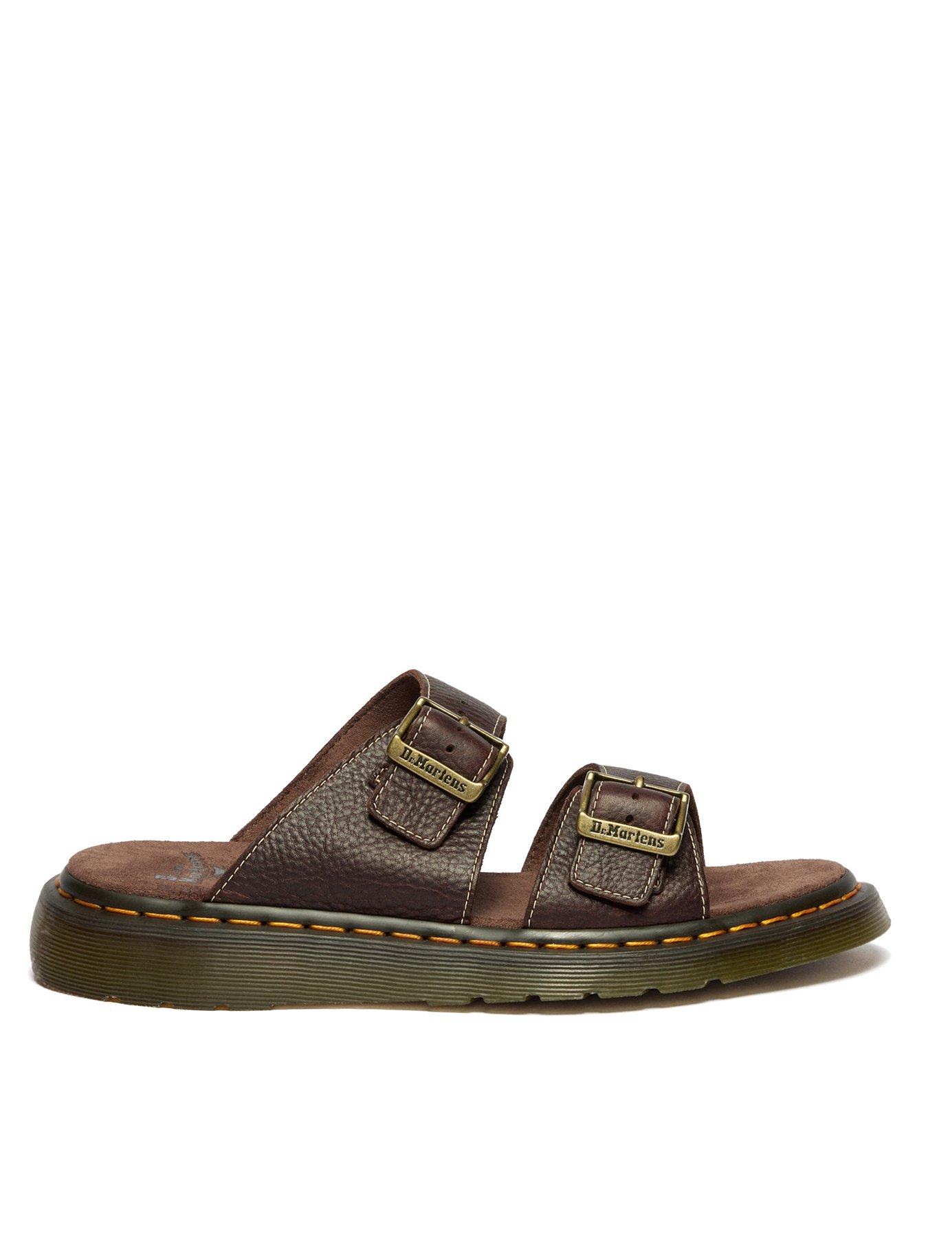 Dr Martens Josef Slide Sandal Grizzly - Dark Brown