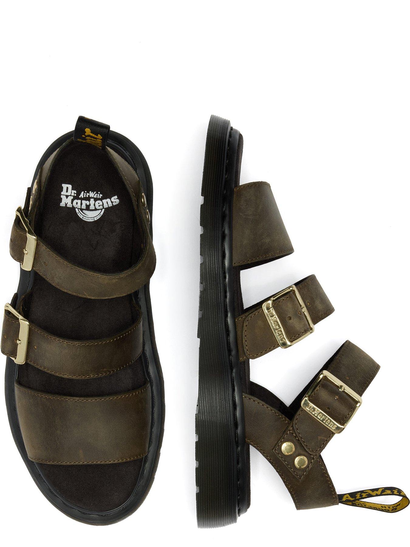 Dr Martens Gryphon Strap Sandals - Olive Green | Very