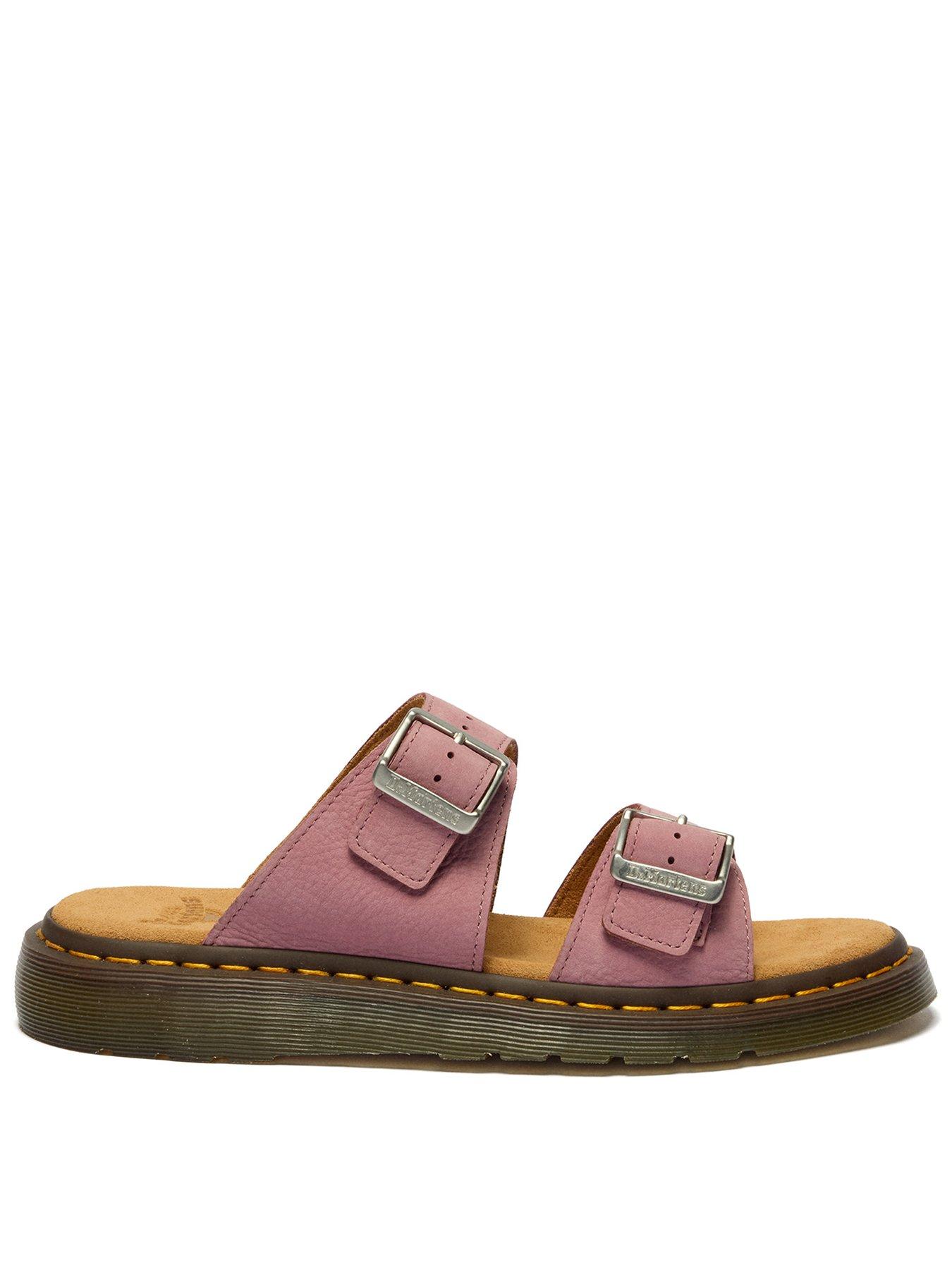 Image 1 of 7 of Dr Martens Josef Slide Sandal - Dusty Rose Milled Nubuck