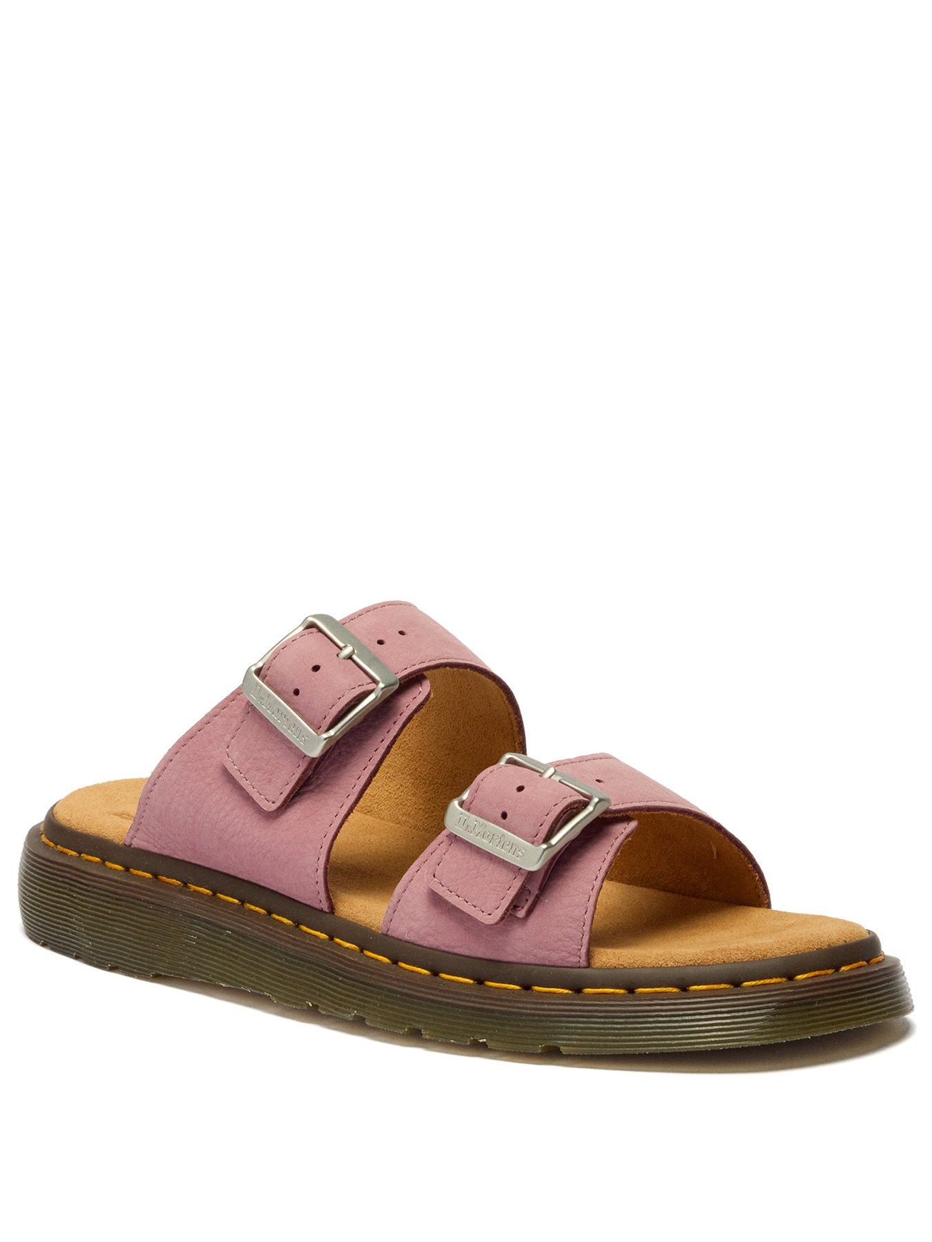 Image 2 of 7 of Dr Martens Josef Slide Sandal - Dusty Rose Milled Nubuck