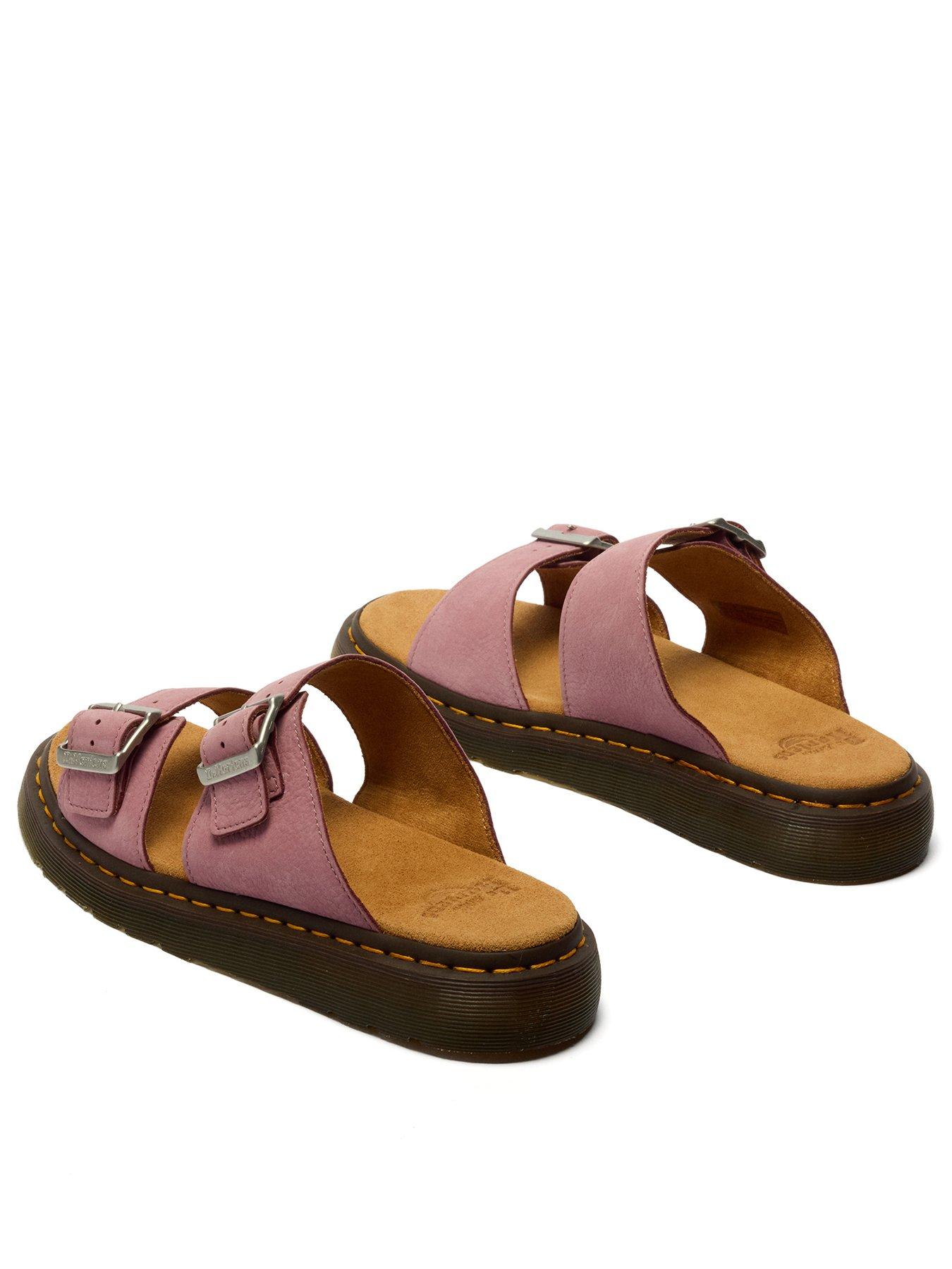 Image 3 of 7 of Dr Martens Josef Slide Sandal - Dusty Rose Milled Nubuck