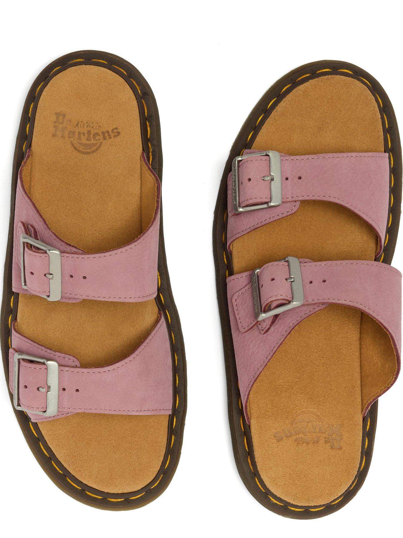 Image 4 of 7 of Dr Martens Josef Slide Sandal - Dusty Rose Milled Nubuck