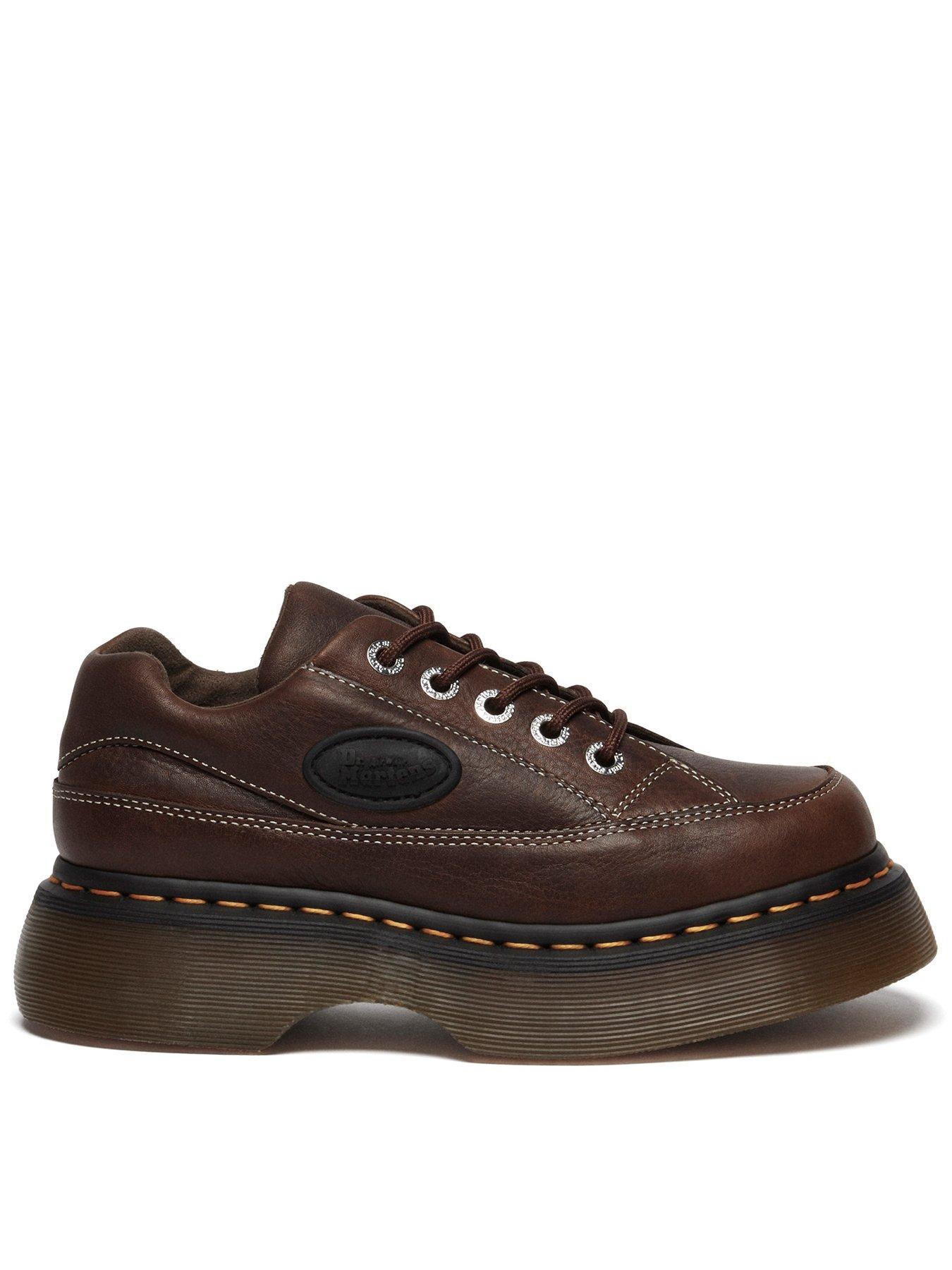 Dr Martens Buzz 5i 5 Eye Shoe Dark Brown Grizzly