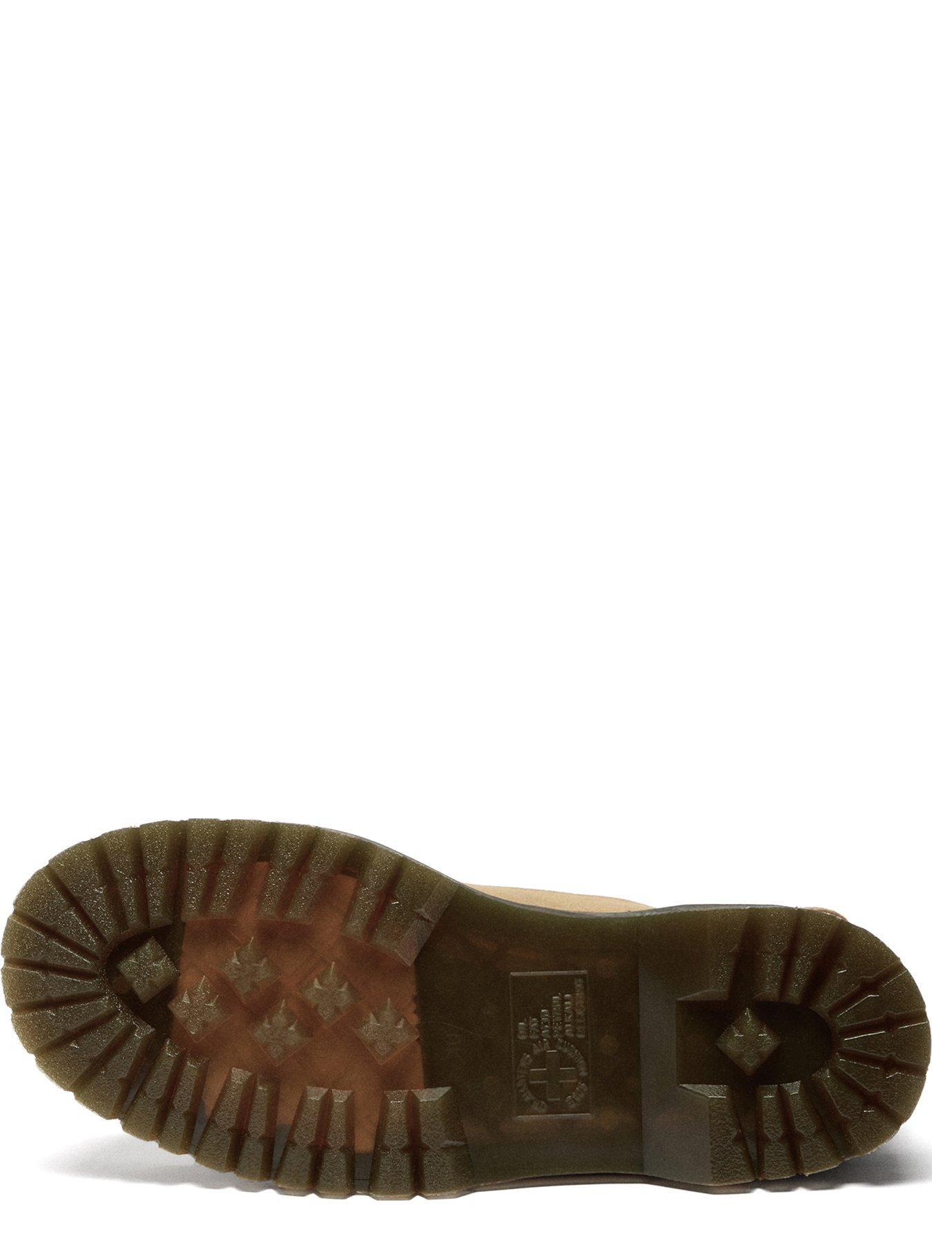 Image 5 of 7 of Dr Martens Anistone 2 Strap Suede Biker Boots - Tan Bronx Suede