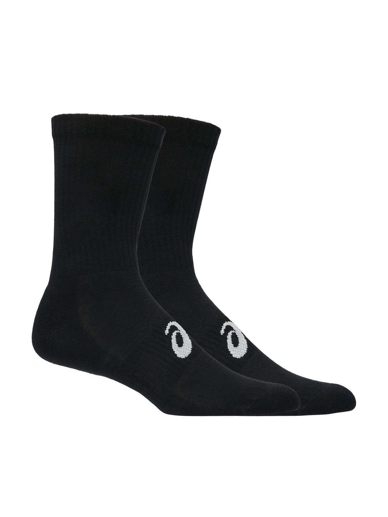 Asics Unisex Running 3 Pack Crew Socks - Black