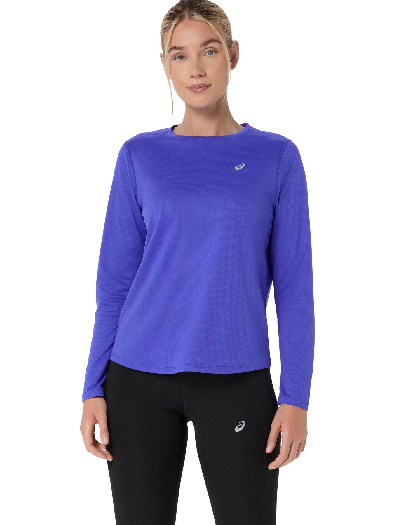 Image 1 of 6 of Asics Womens Running Core Long Sleeve T-Shirt - Blue