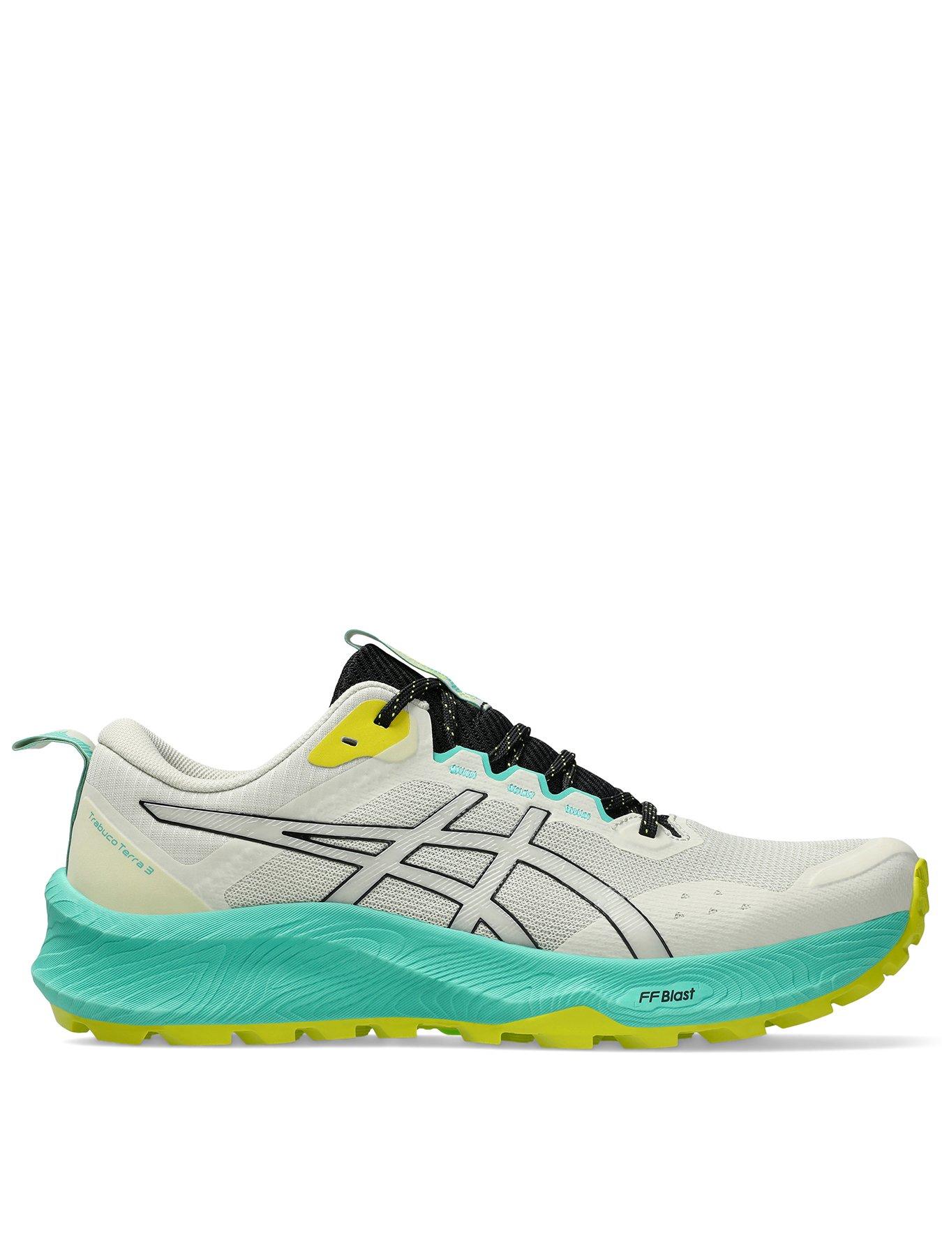 Asics Mens Running Trabuco Terra 3 Trainers, Beige, Size 7.5, Men