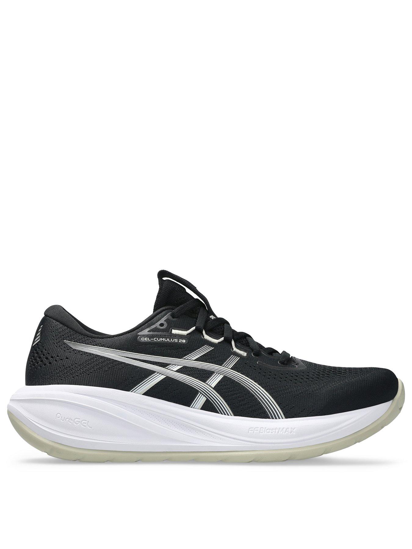 Asics Mens Running Gel-Cumulus 28 Trainers - Black/White