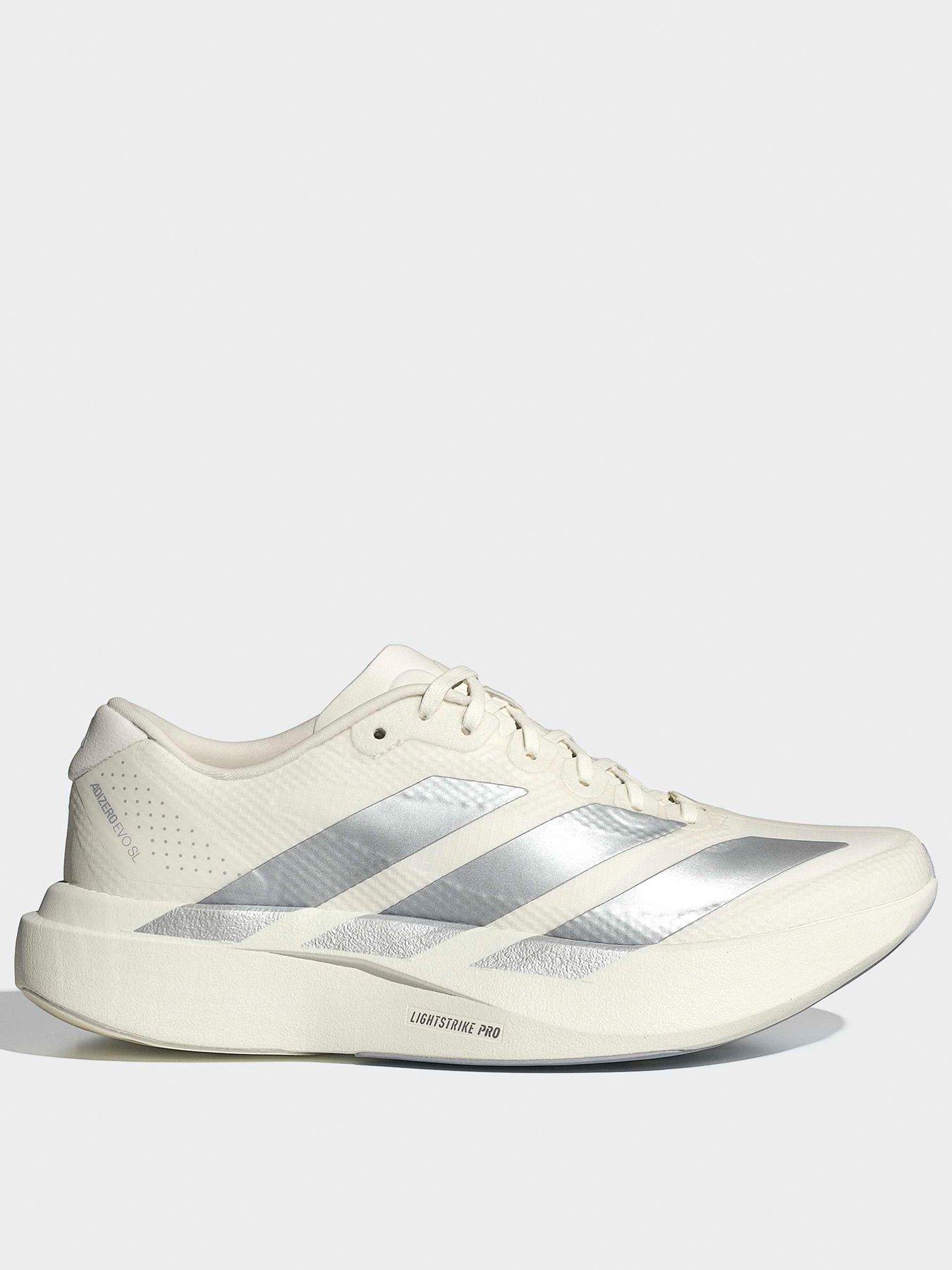 adidas: Womens Running Adizero Evo Sl Woven Trainers - White