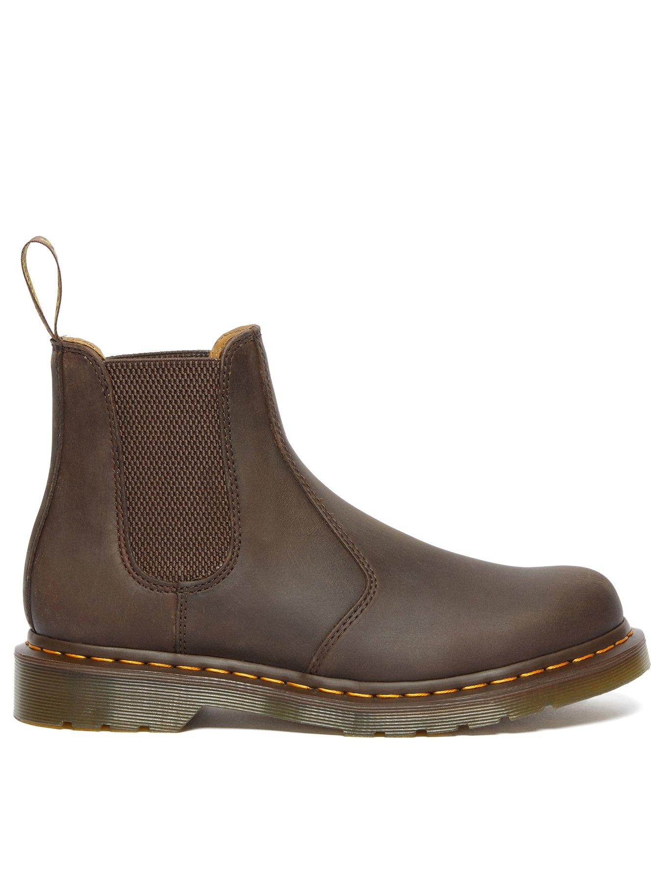 Dr Martens 2976 Ys Chelsea Boot Dark Brown Crazy Horse