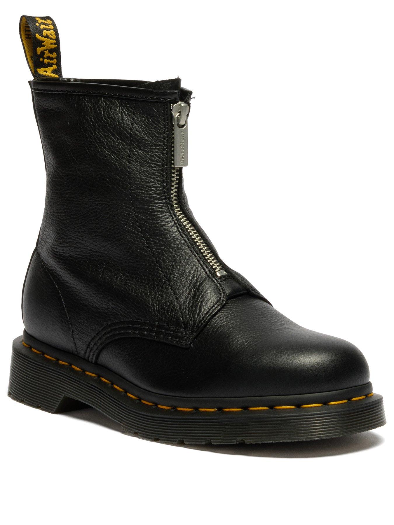 Dr Martens 1460 FZ Zip Up Boot Virginia - Black | Very