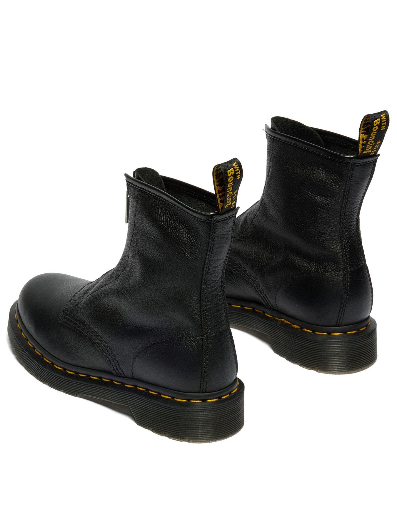 Dr Martens 1460 FZ Zip Up Boot Virginia - Black | Very