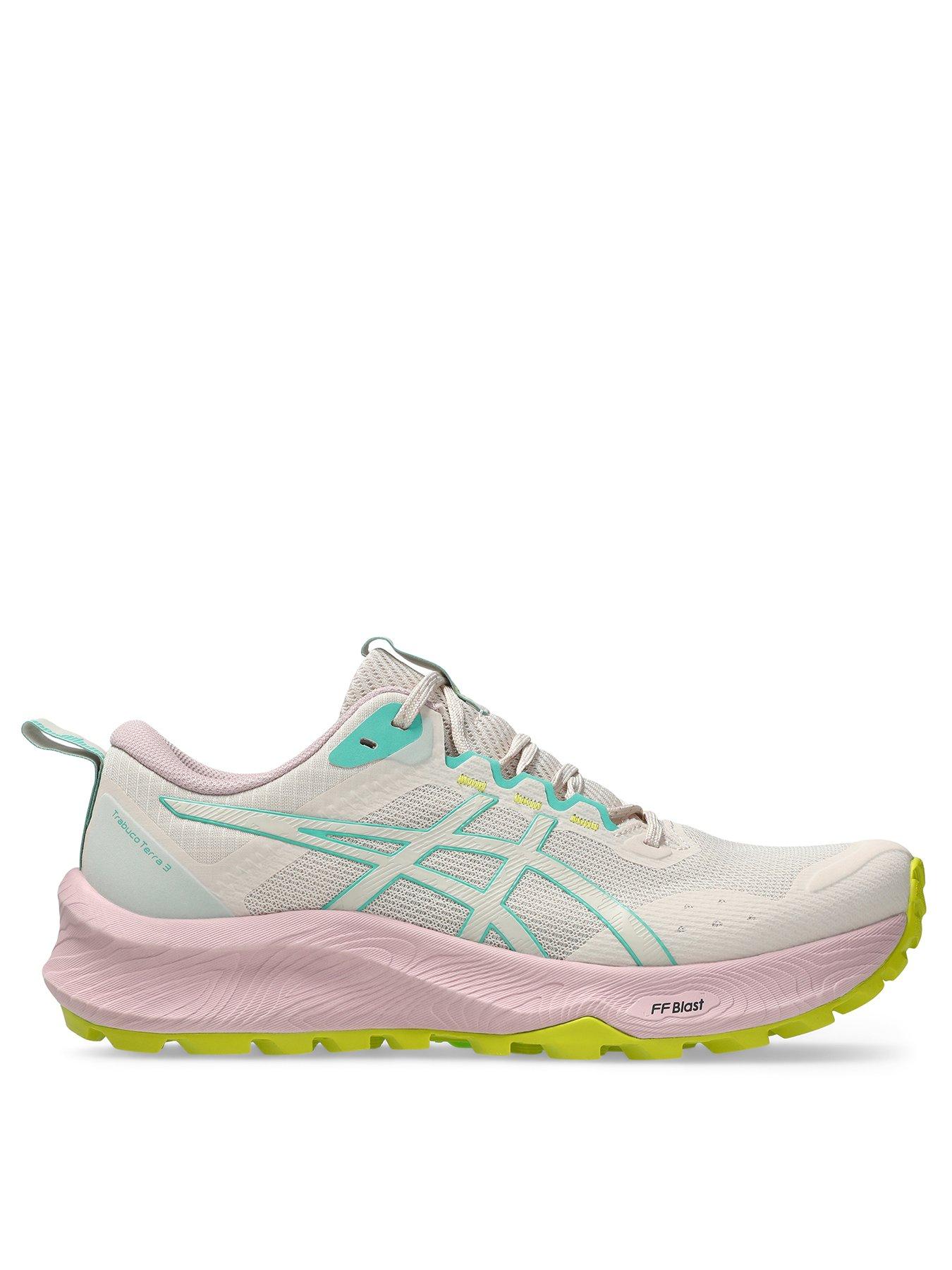 Asics Womens Trail Running Trabuco Terra 3 Trainers, Beige, Size 3.5, Women