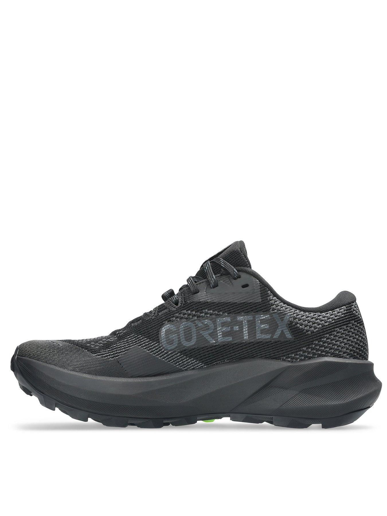 Asics Womens Trail Running Trabuco 14 Goretex Trainers, Black/Grey, Size 3.5, Women