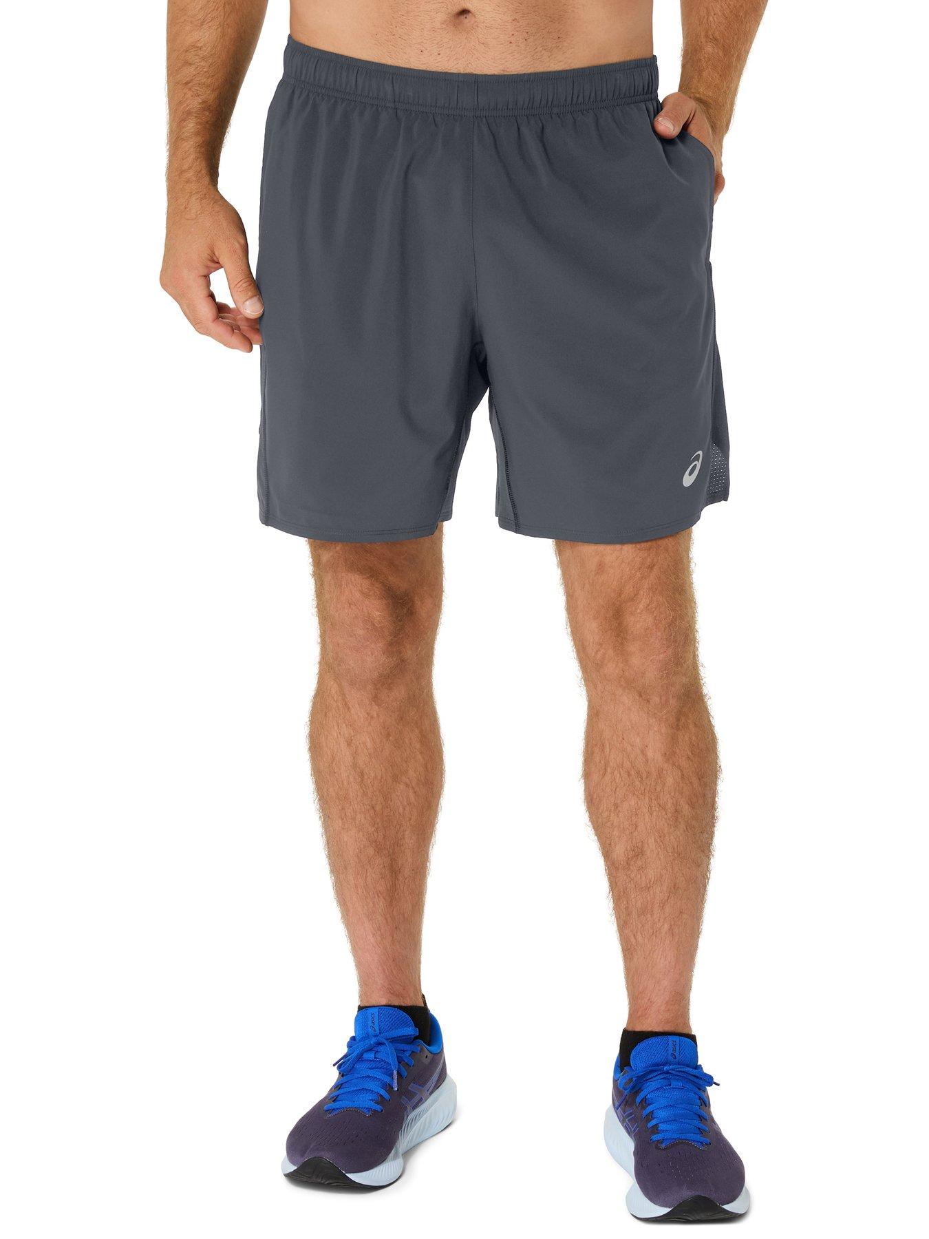 Asics Mens Running Core 7Inch Shorts- Grey