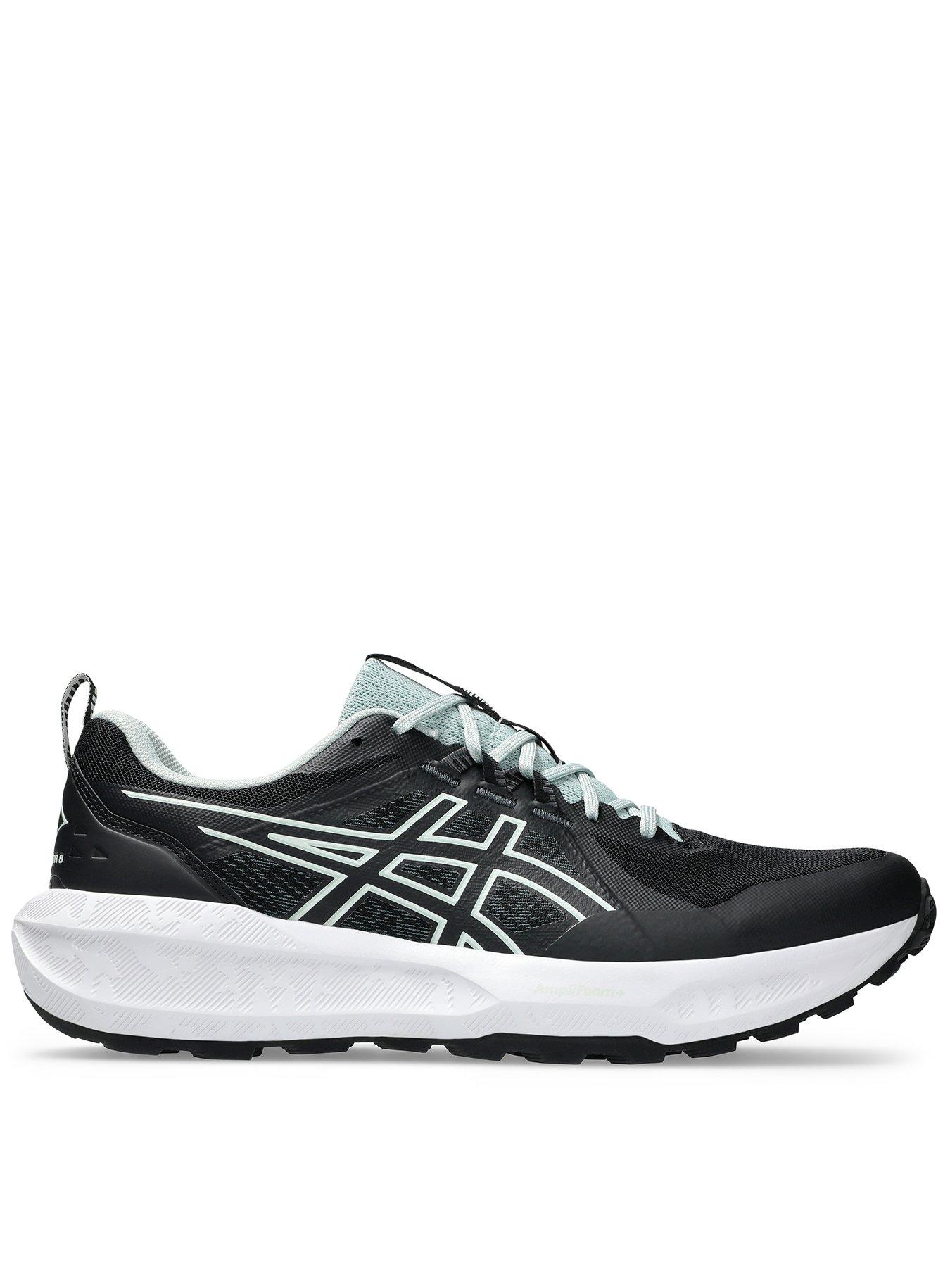 Asics Mens Running Gel-Sonoma 8 Trainers, Black/Grey, Size 6.5, Men