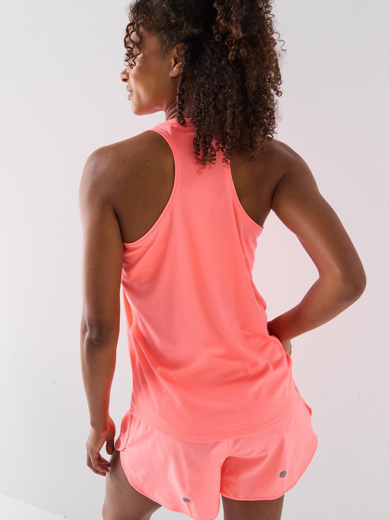 Asics Womens Running Core Tank T-Shirt - Pink | Very