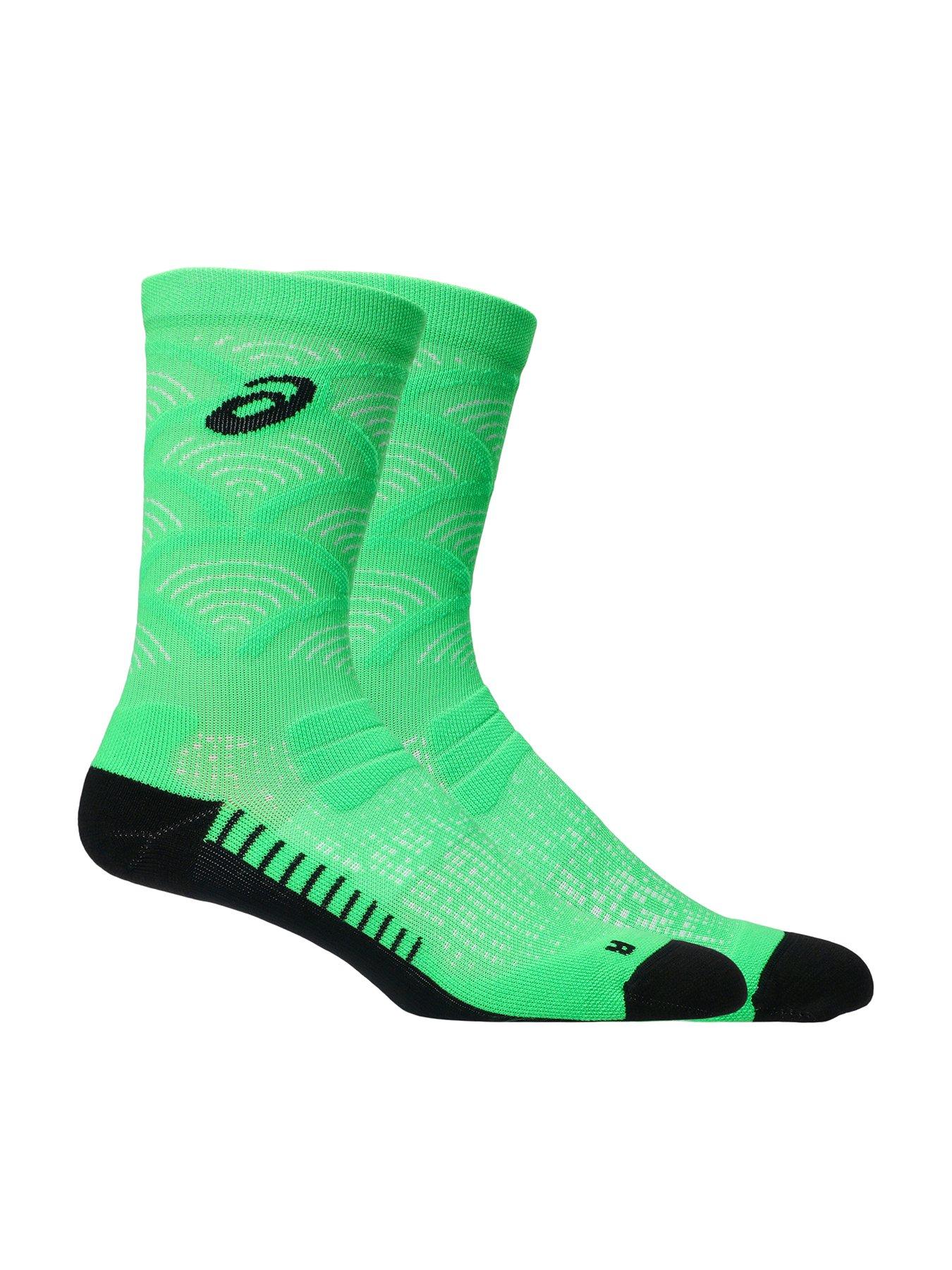Asics Unisex Running Crew Socks - Green