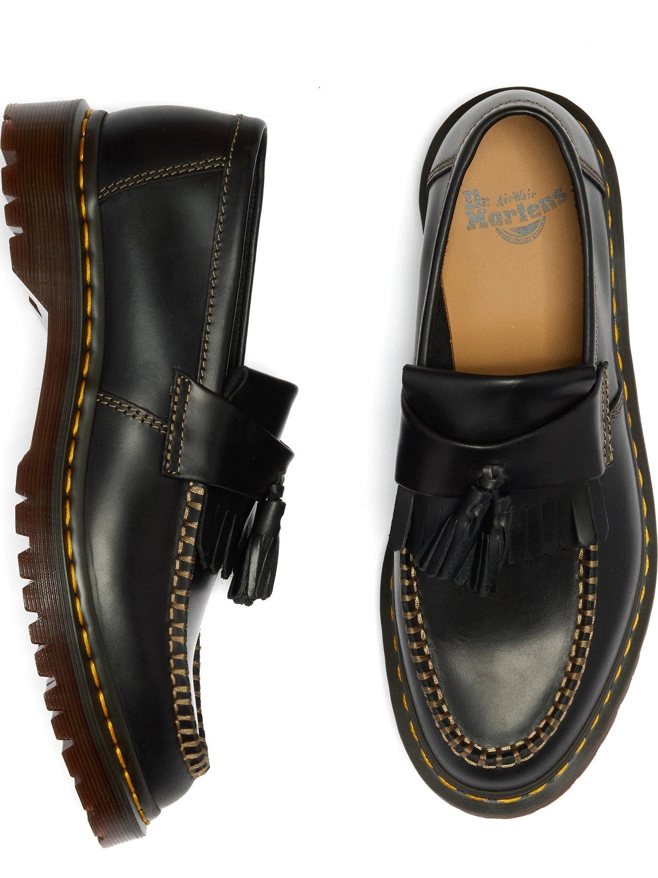 Image 4 of 7 of Dr Martens Adrian Ben Tassel Loafers - Black Orleans