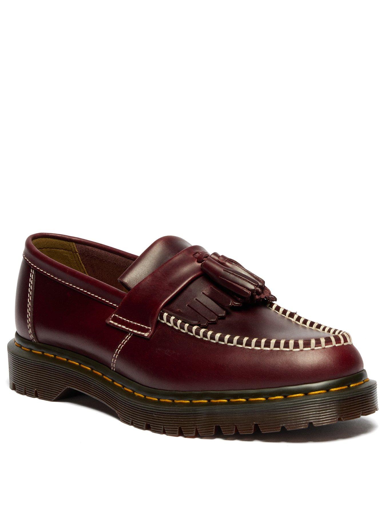 ★超美品　Dr.MARtens ADRIAN チェリーレッド US6 Dr Martens Adrian Ben Tassel Loafers - Cherry Red Orleans | Very