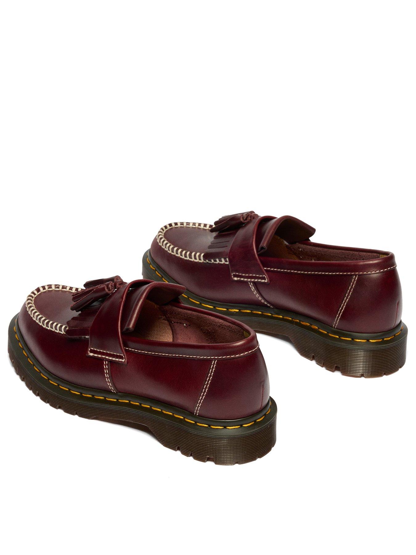 Dr Martens Adrian Ben Tassel Loafers - Cherry Red Orleans | Very