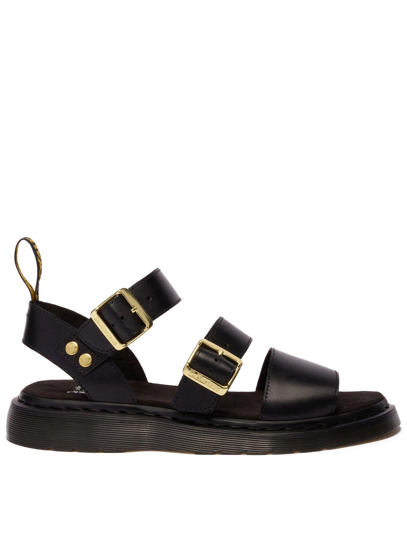 Dr Martens Gryphon Atlas Leather Sandals - Black