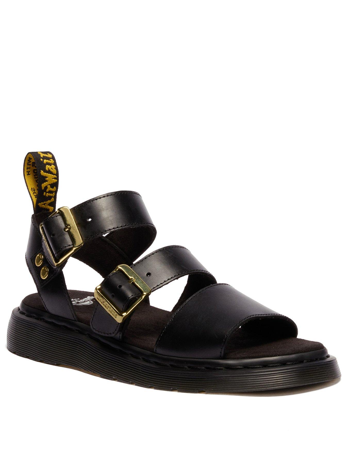 Dr Martens Gryphon Atlas Leather Sandals - Black | Very