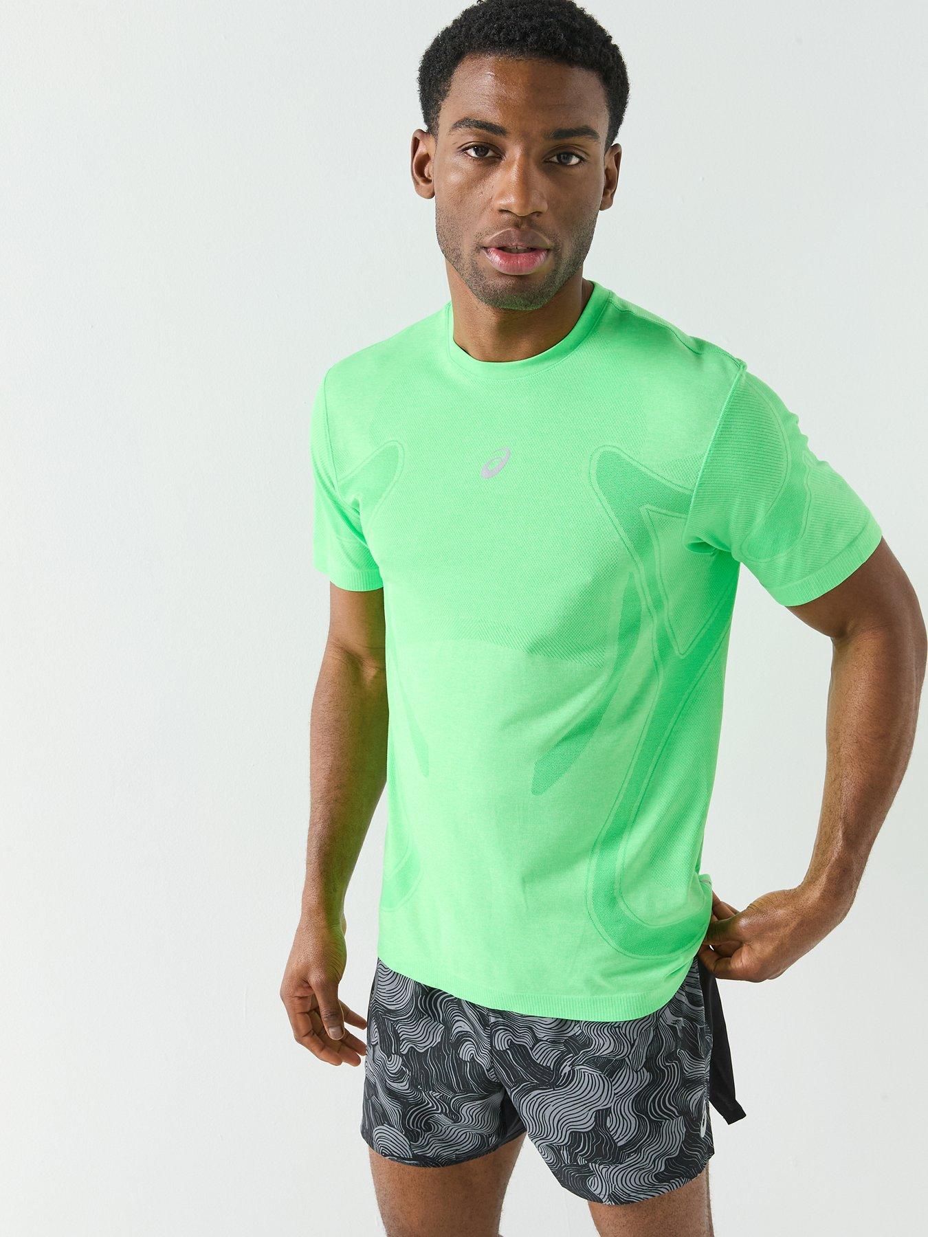 Image 1 of 6 of Asics Mens Running Road T-Shirt - Green