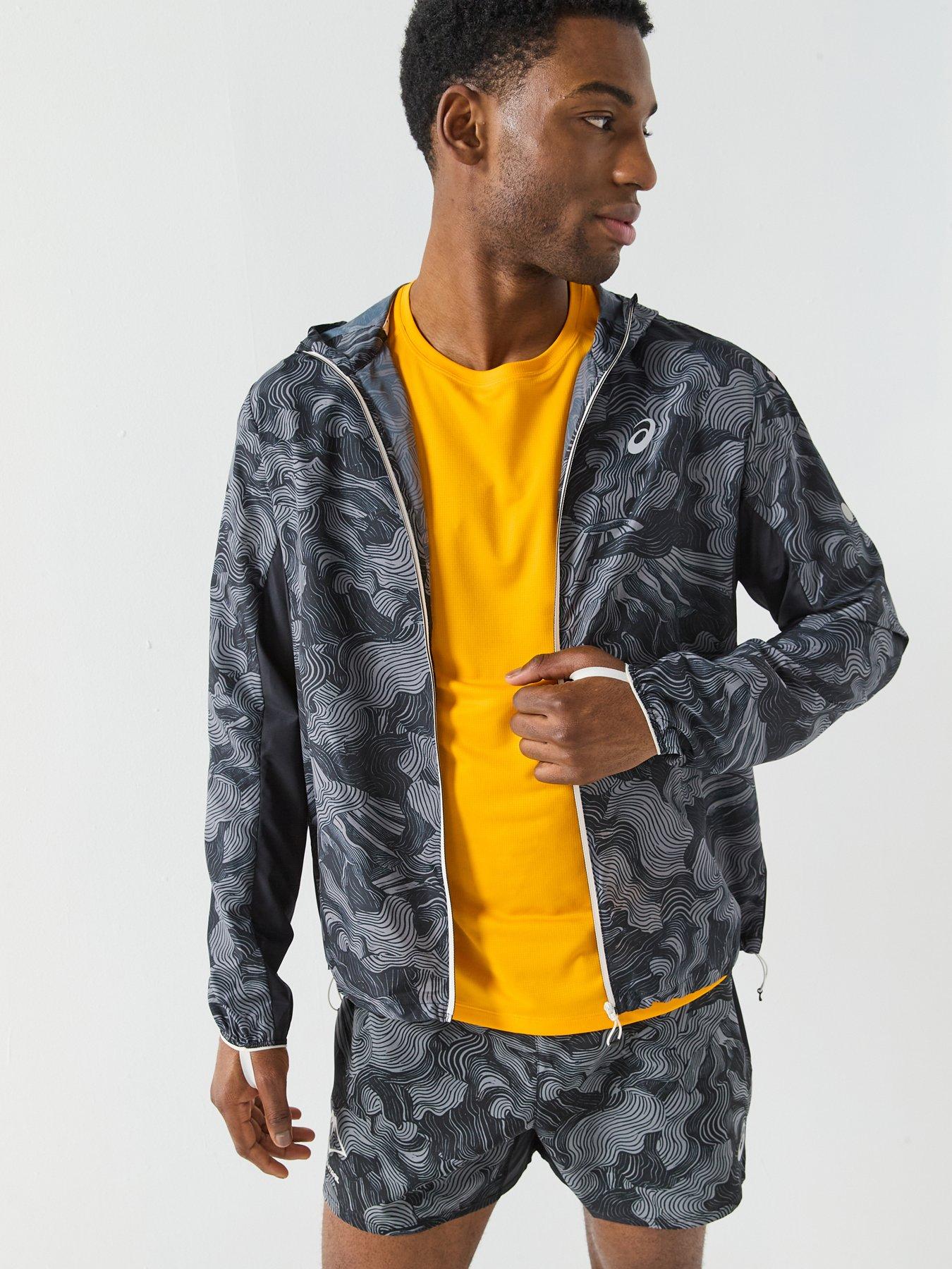 Asics Mens Running Fujitrail Packable Jacket - Black | Very
