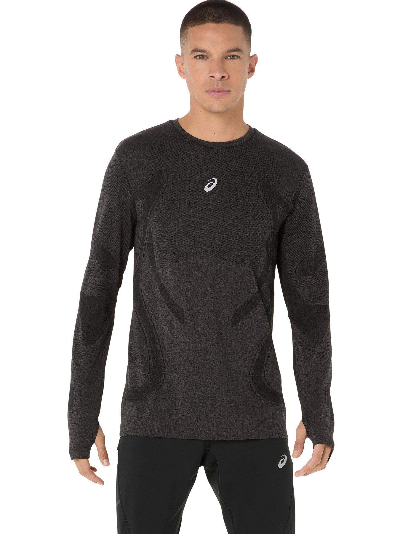 Asics Mens Running Road Seamless Long Sleeve T-Shirt - Black