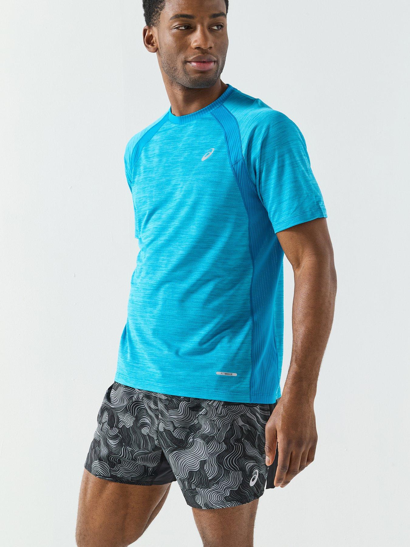 Asics Mens Running Road Seamless T-Shirt - Aegean Blue