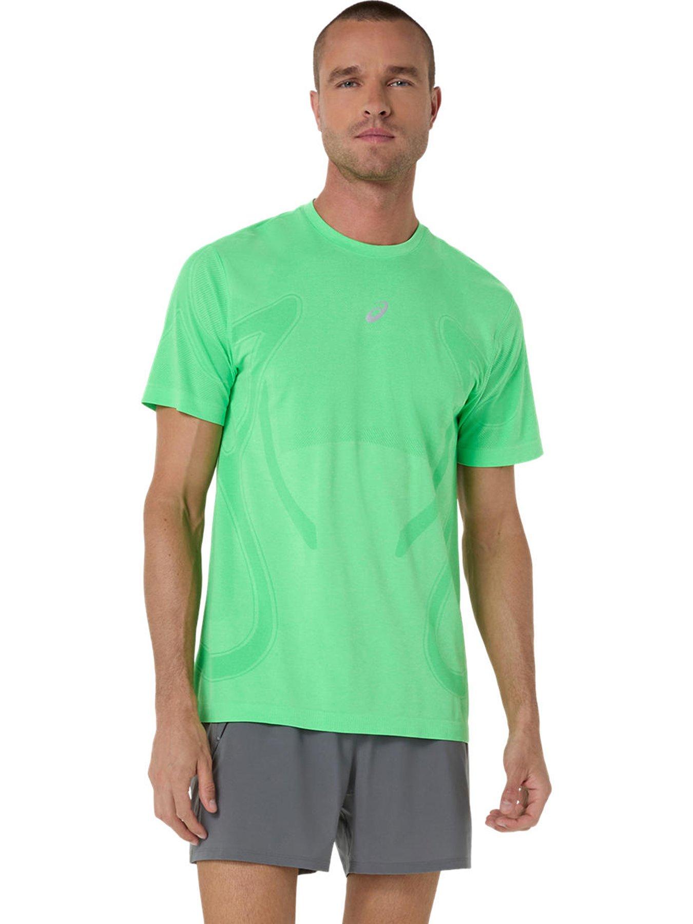 Asics Mens Running Road Seamless T-Shirt - Aegean Blue