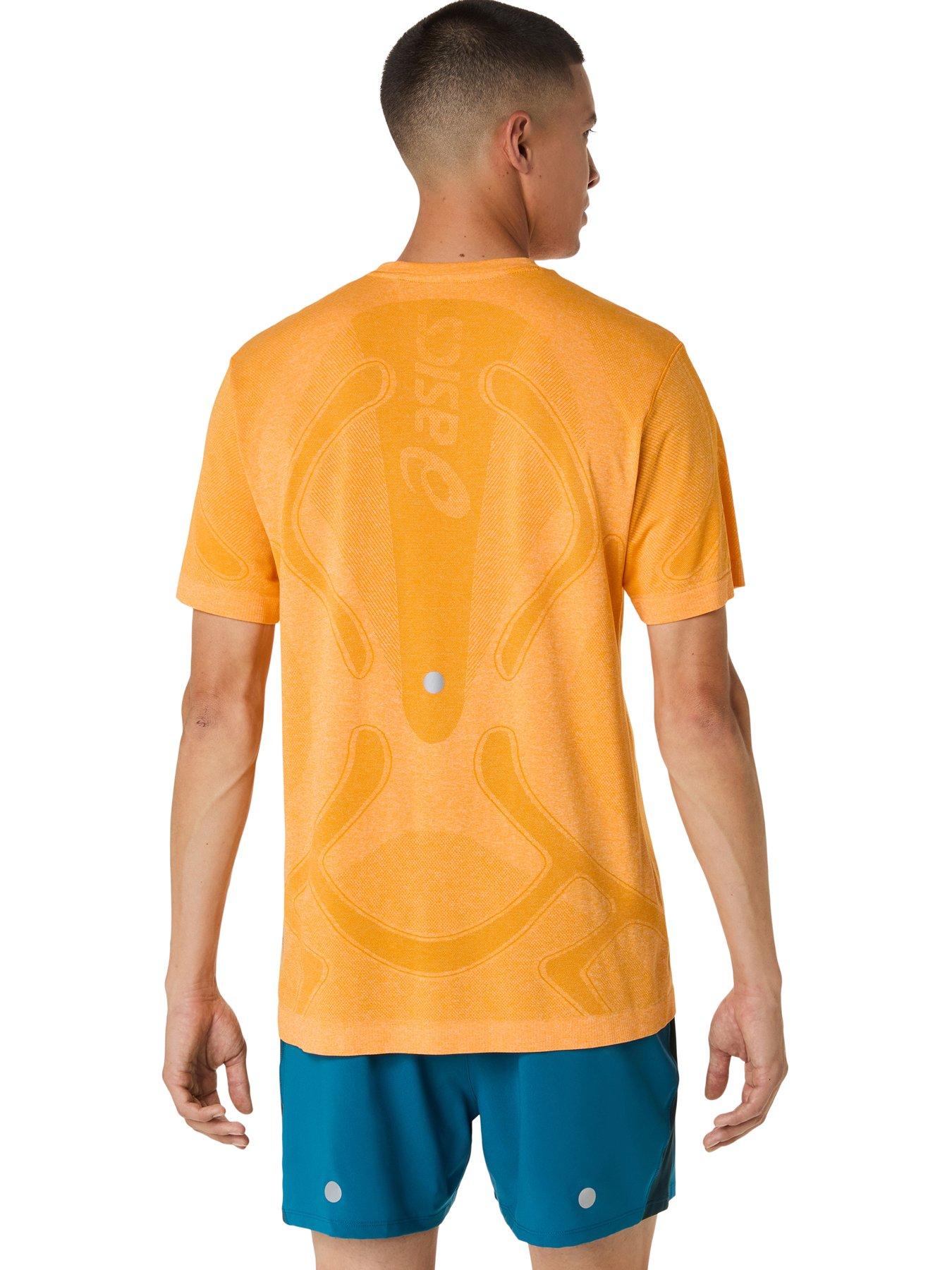 Image 2 of 7 of Asics Mens Running Road Seamless T-Shirt - Orange