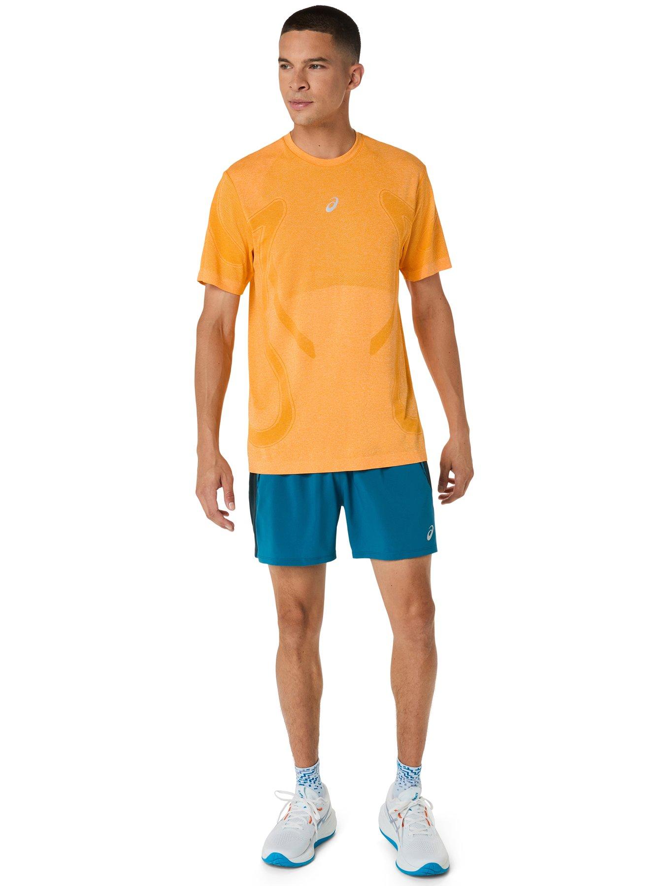 Image 3 of 7 of Asics Mens Running Road Seamless T-Shirt - Orange