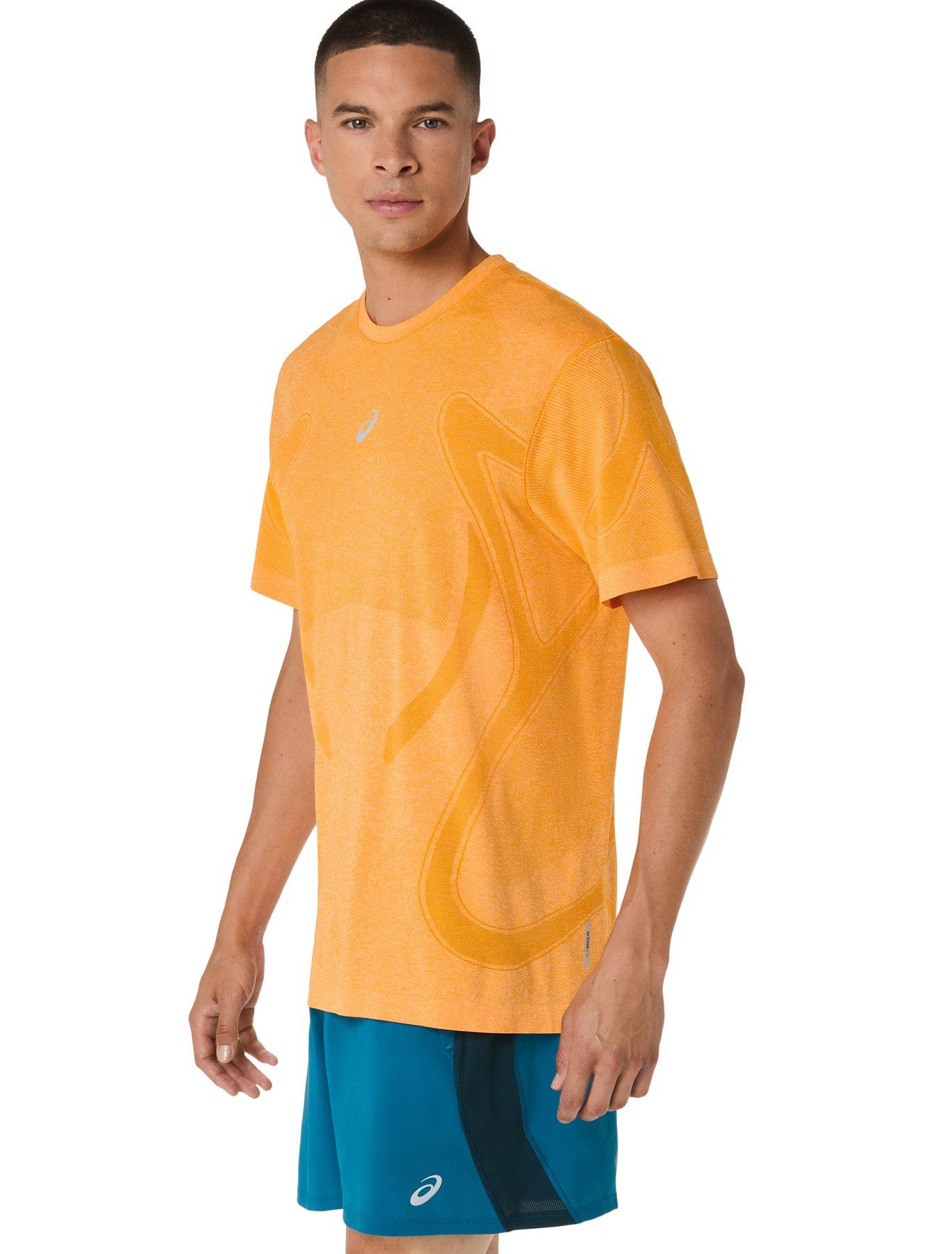 Image 7 of 7 of Asics Mens Running Road Seamless T-Shirt - Orange