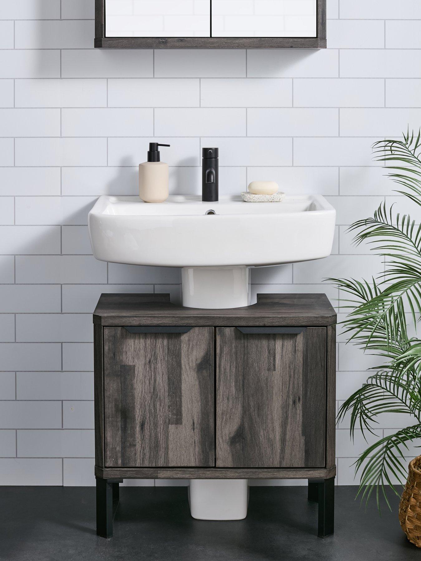 The Very Collection Harlem Under Sink Cabinet - Black Oak - FSC® Certified