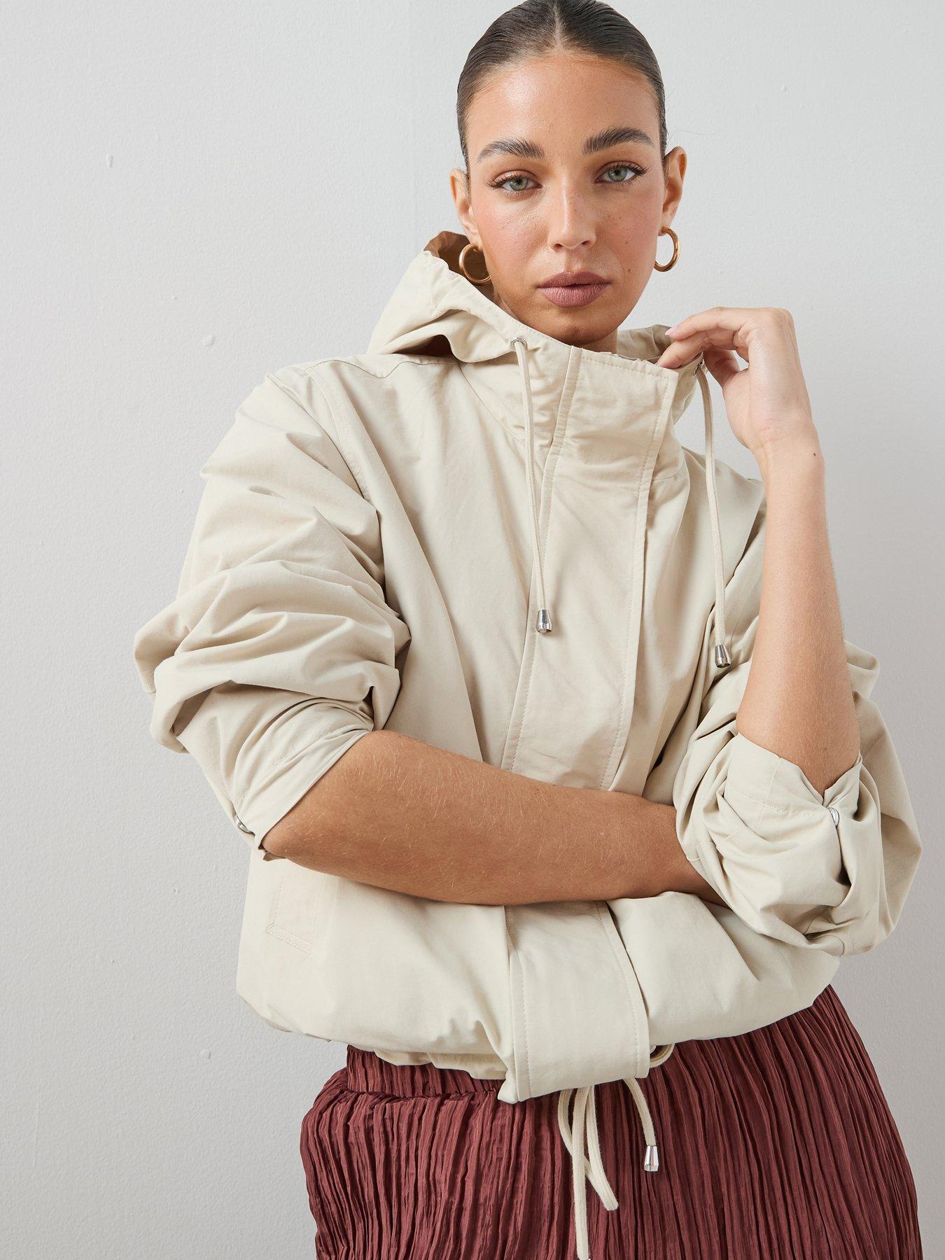 The Very Collection Relaxed Draw-waist Cotton Mix Jacket