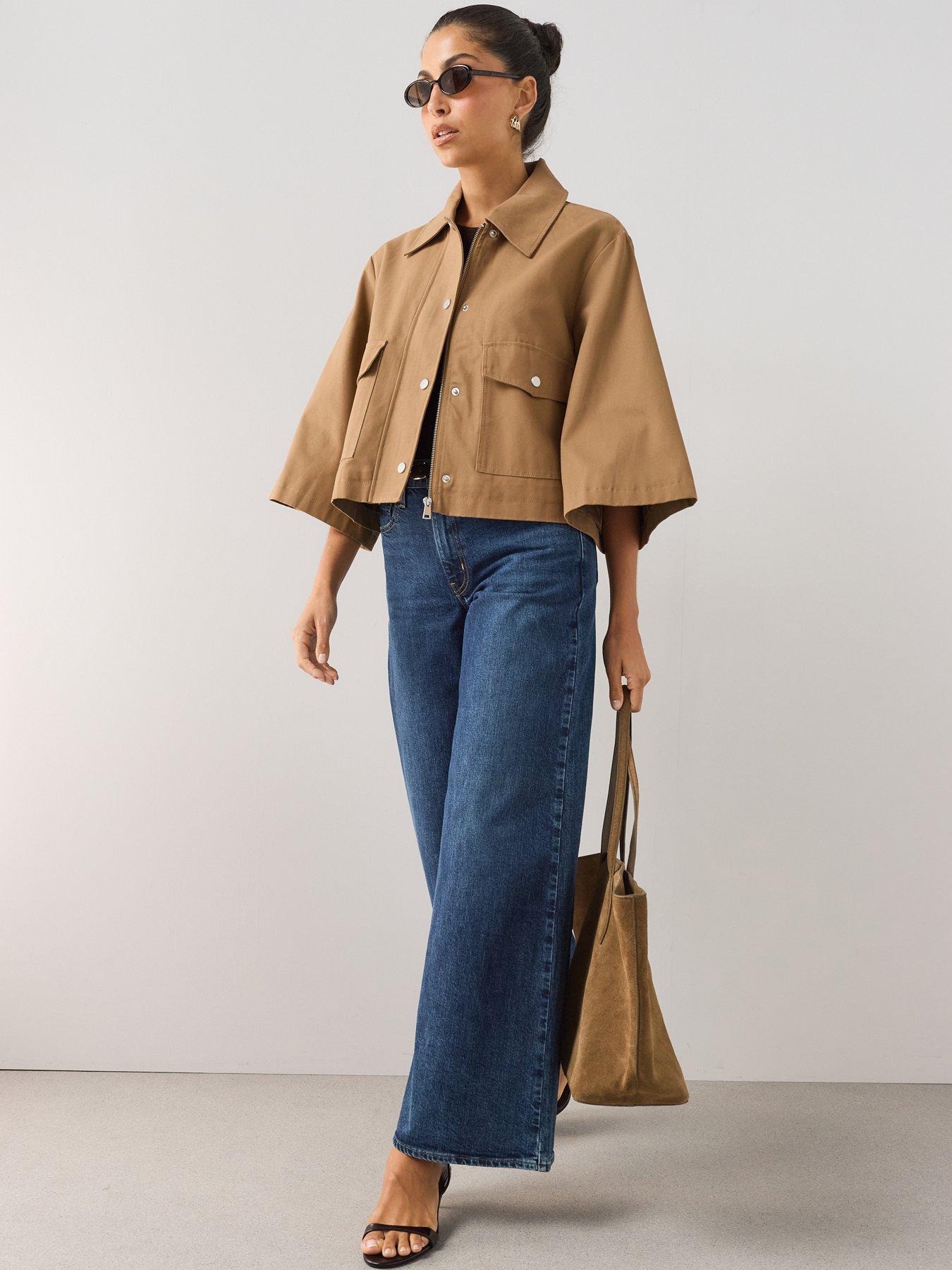 Image 1 of 7 of The Very Collection Barn Jacket - Tan