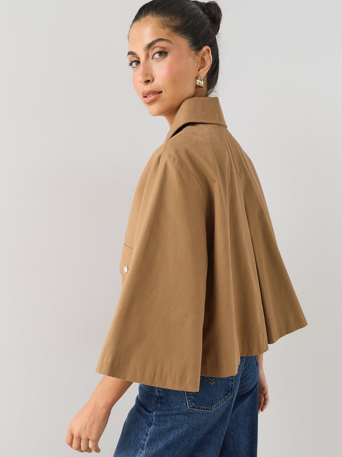 Image 2 of 7 of The Very Collection Barn Jacket - Tan