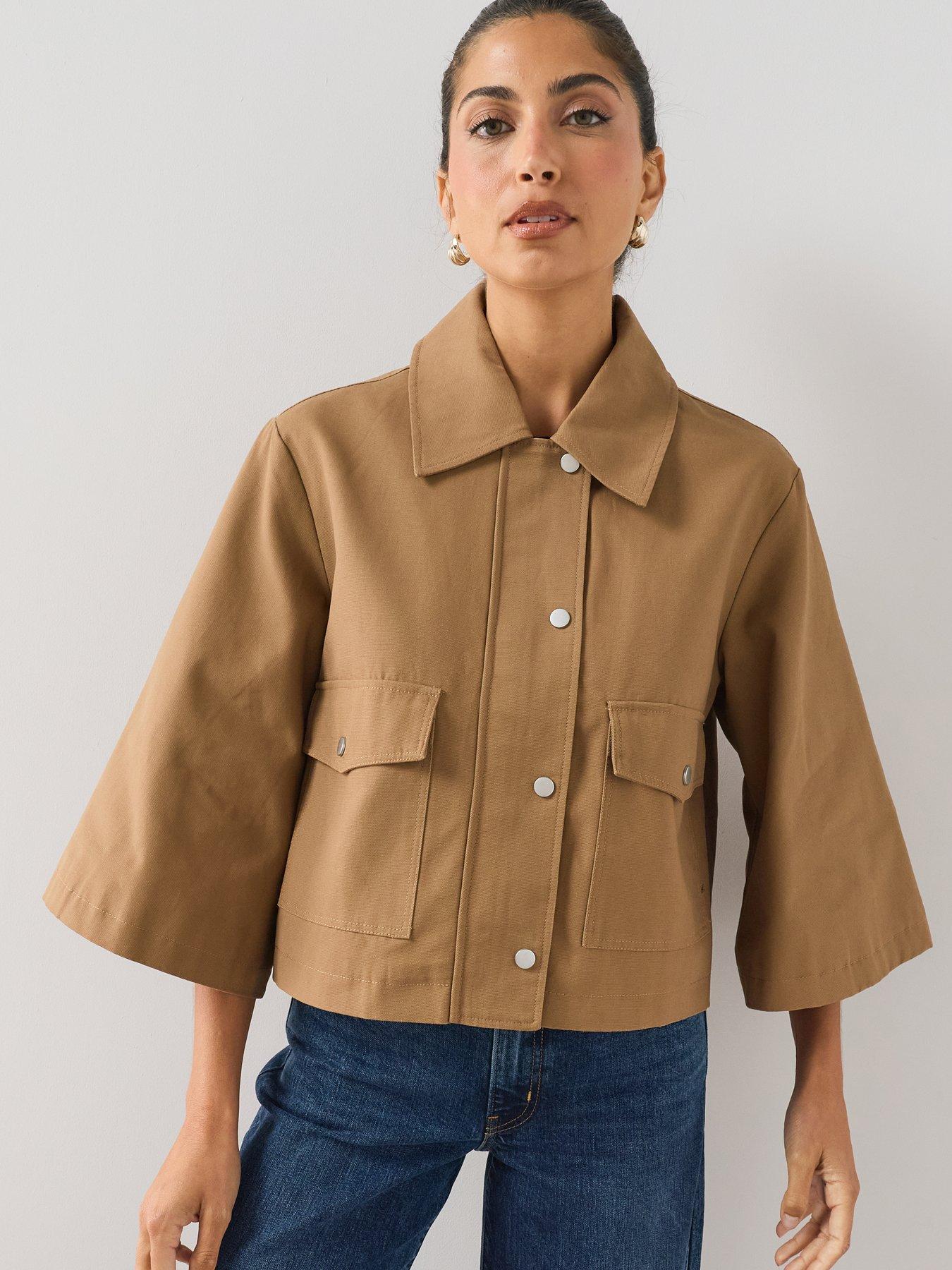 Image 3 of 7 of The Very Collection Barn Jacket - Tan