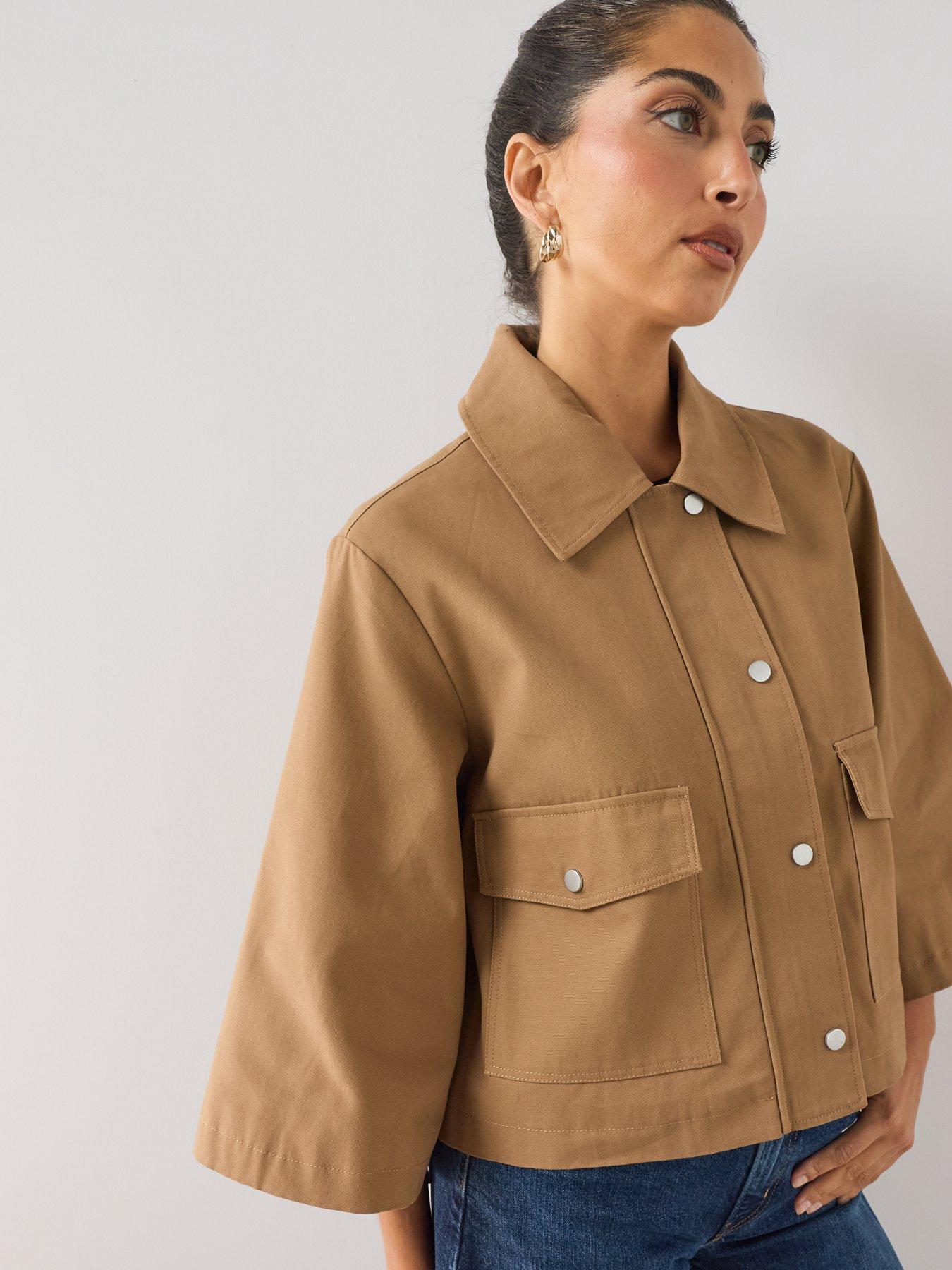 Image 5 of 7 of The Very Collection Barn Jacket - Tan