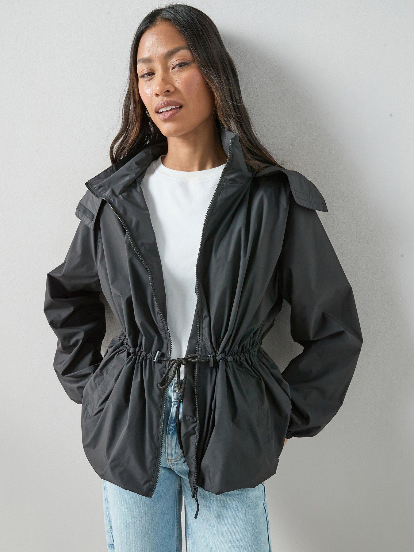 The Very Collection Water Resistant Drawcord Jacket - Black | Very