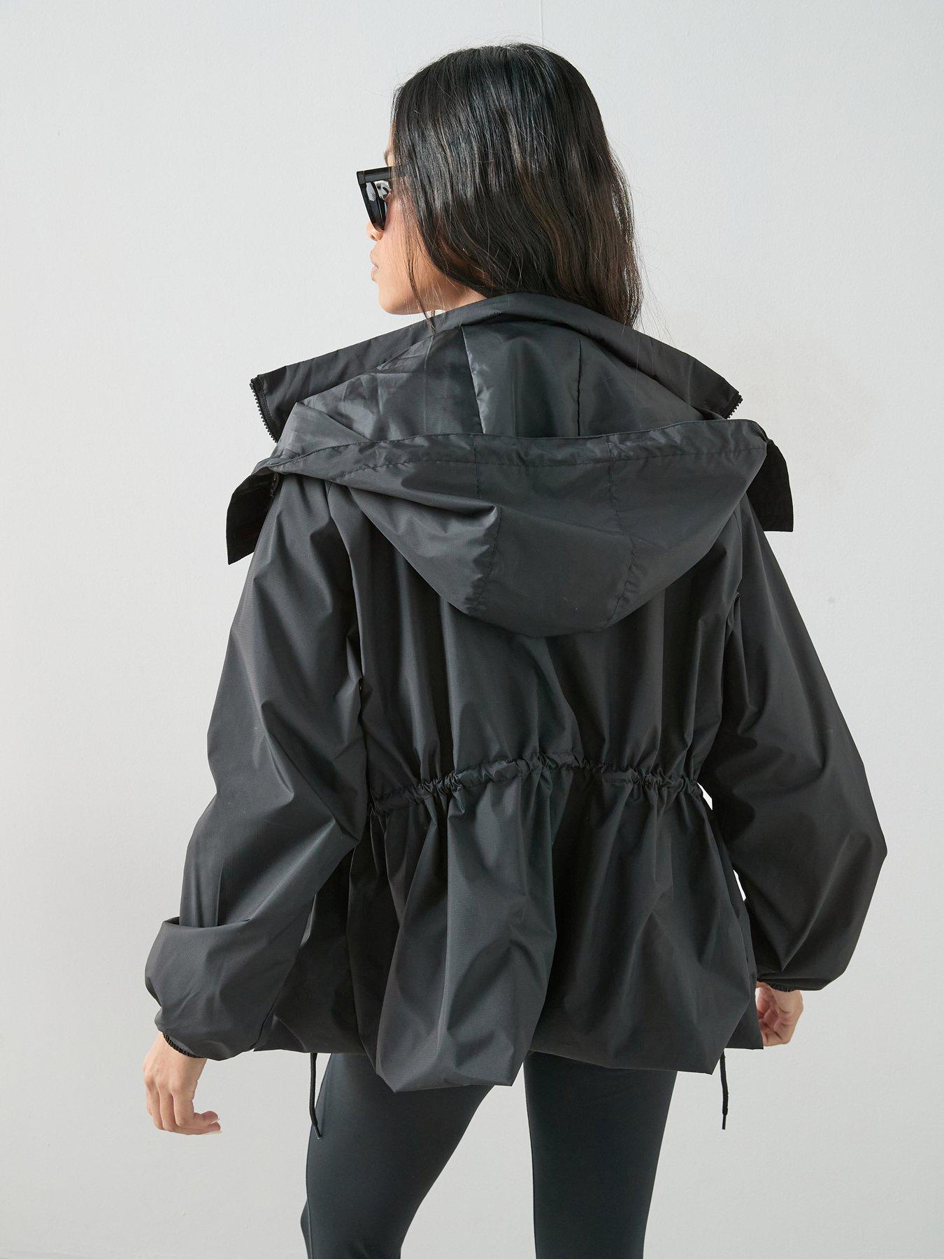The Very Collection Water Resistant Drawcord Jacket - Black | Very