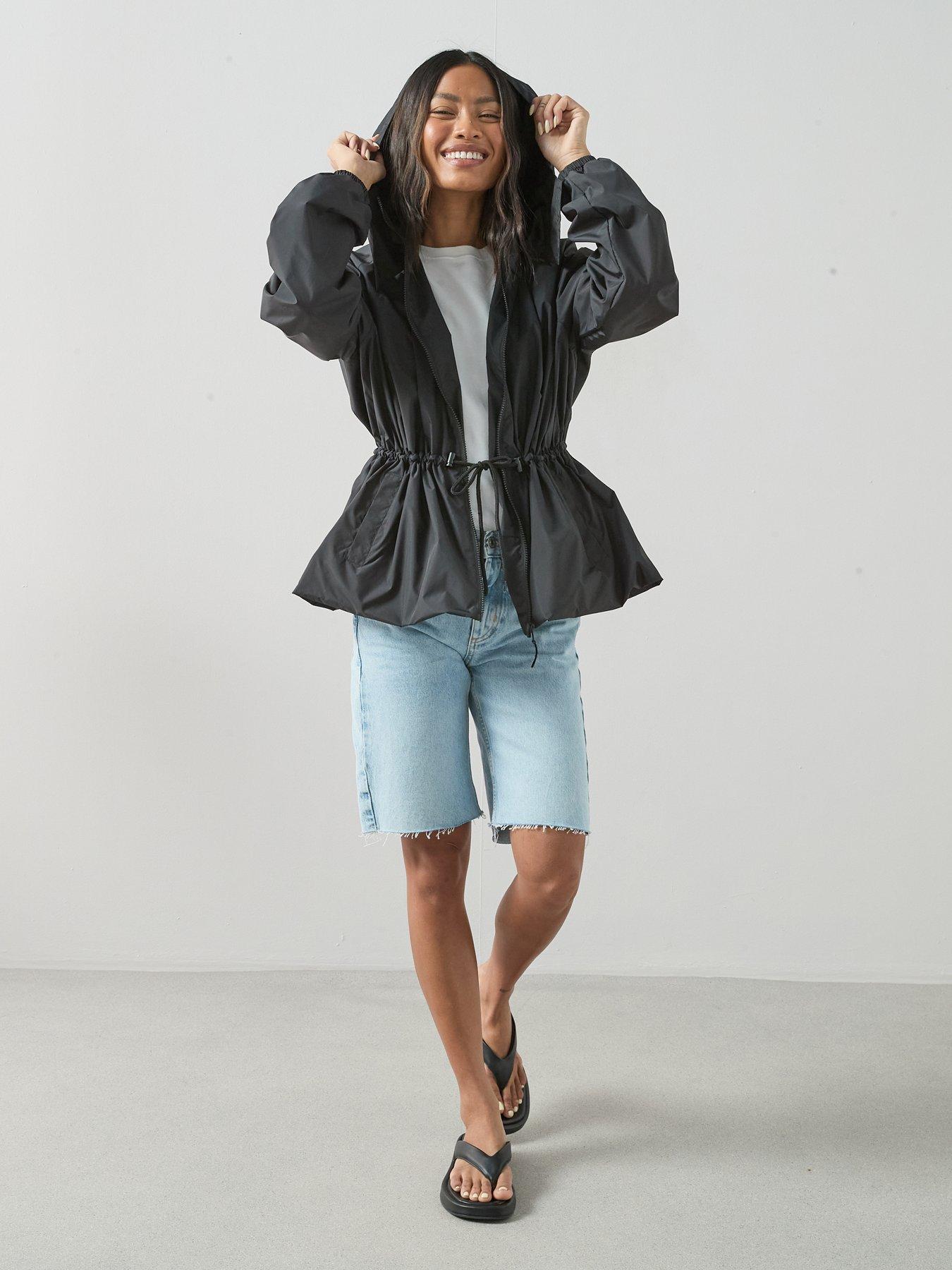 The Very Collection Water Resistant Drawcord Jacket - Black | Very